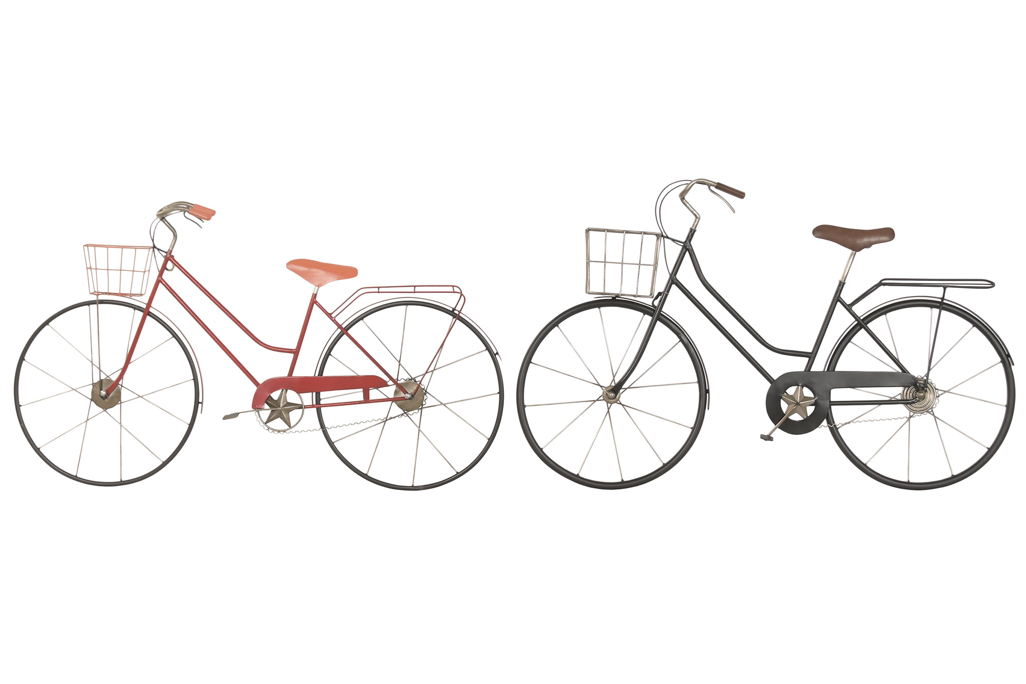 DECORACION PARED METAL 81X4X46 BICICLETA CESTA 2 S