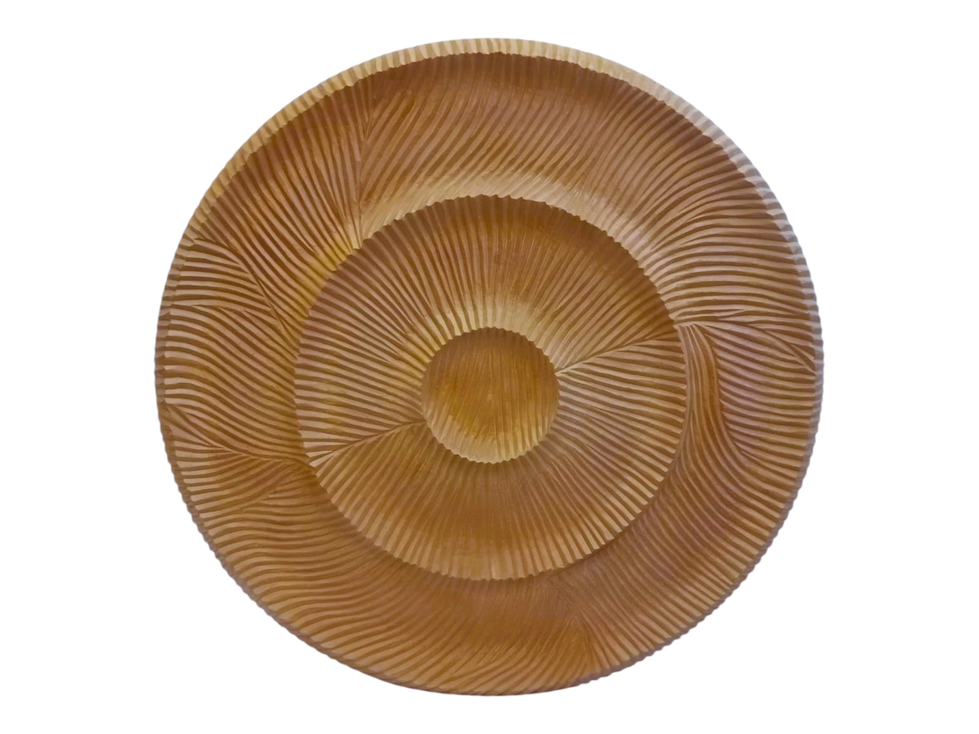 DECORACION PARED MDF 122X5X122 CIRCULOS 3D NATURAL