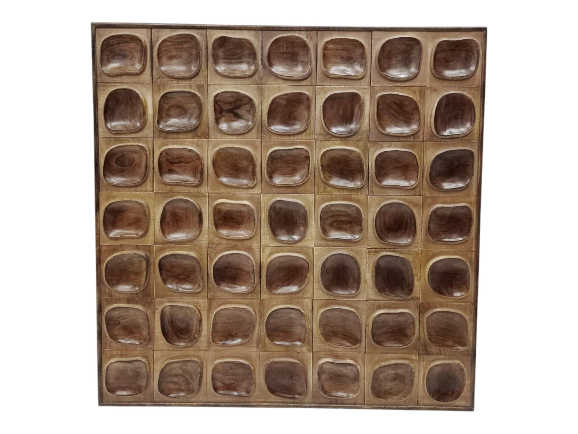DECORACION PARED MANGO 90X4,5X90 3D NATURAL