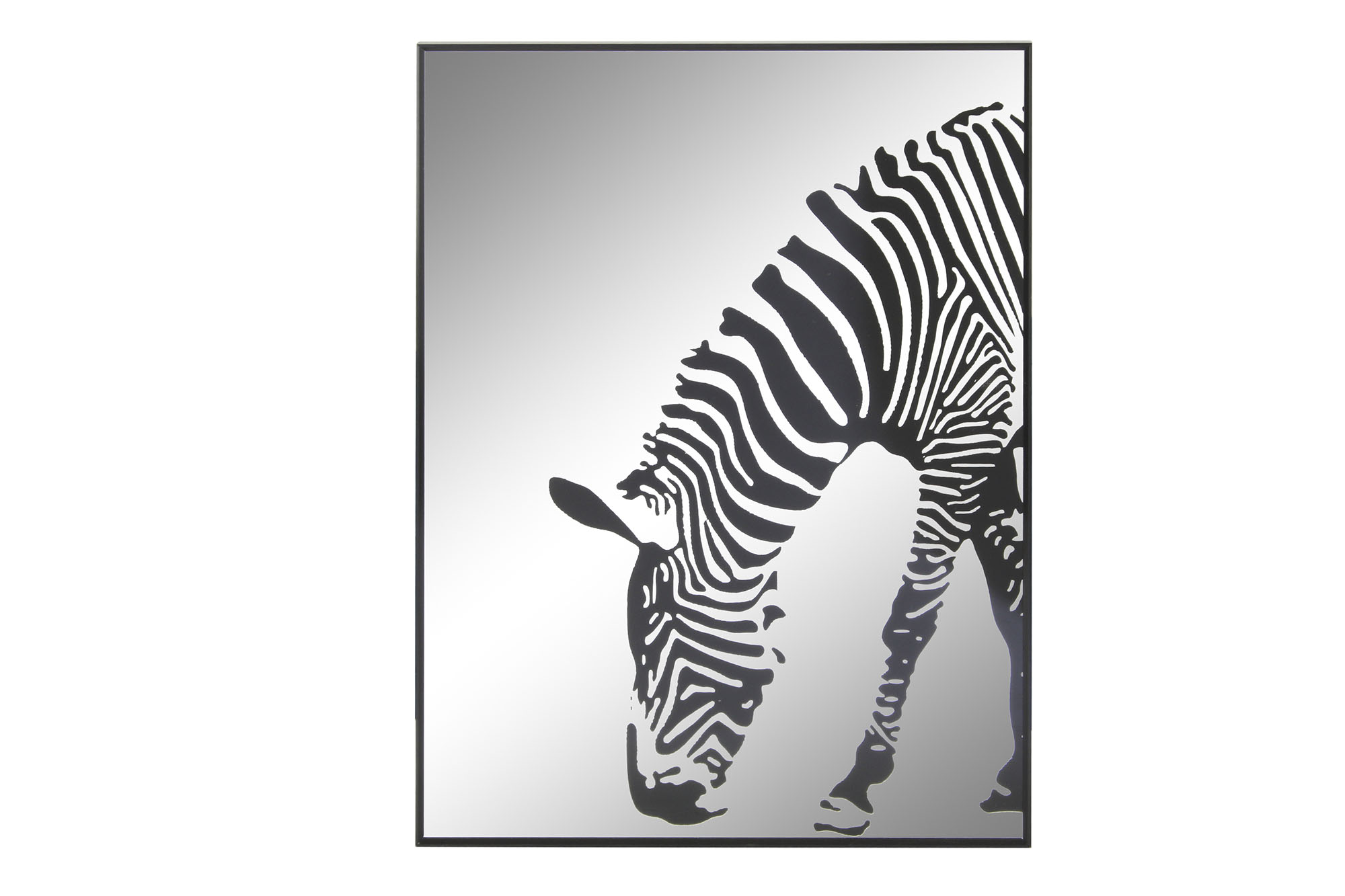ESPEJO CRISTAL ALUMINIO 60X3,5X80 CEBRA IMPRESO