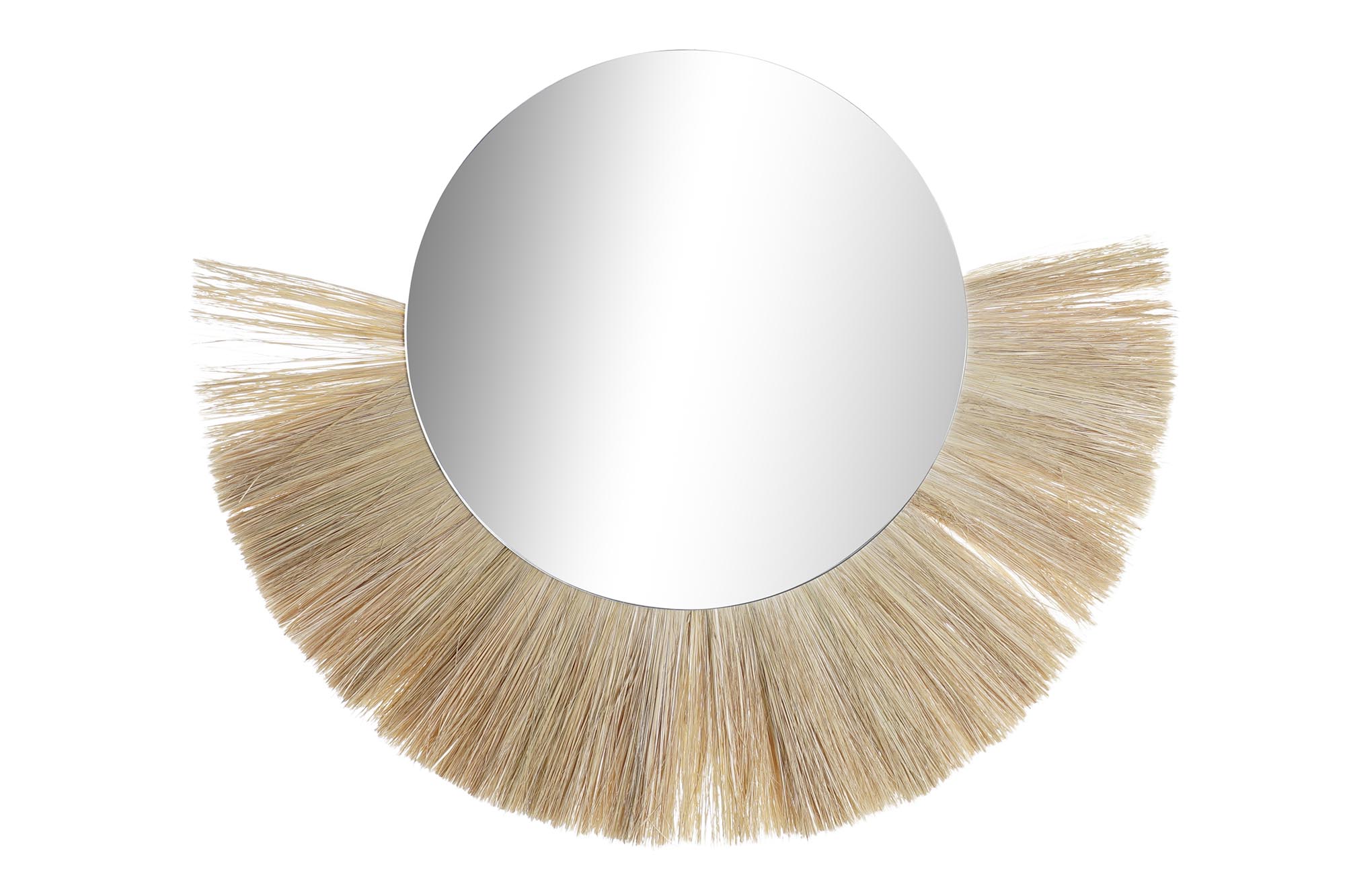 ESPEJO YUTE CRISTAL 70X3X58 FLECOS NATURAL