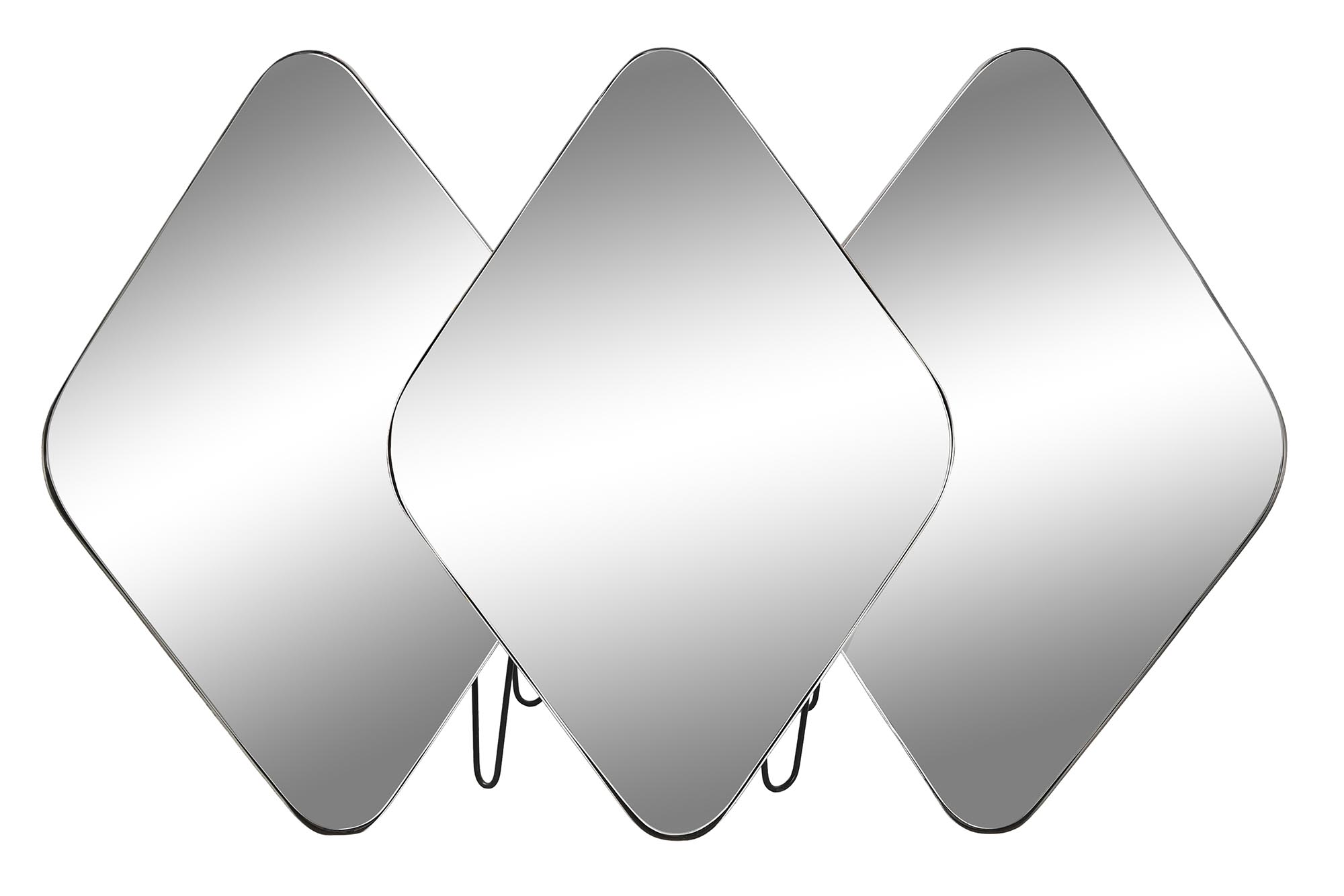 ESPEJO METAL 110X6X70 NEGRO