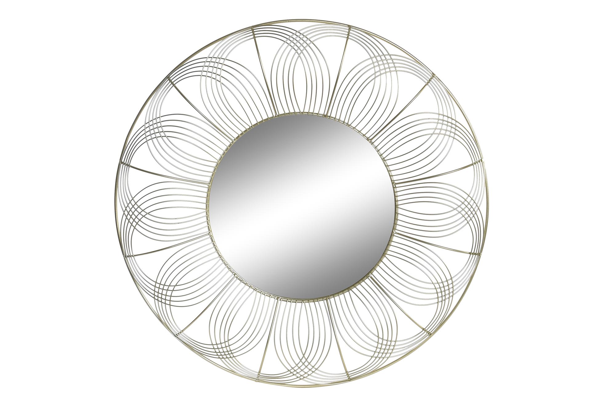 ESPEJO METAL 60X4X60 DORADO