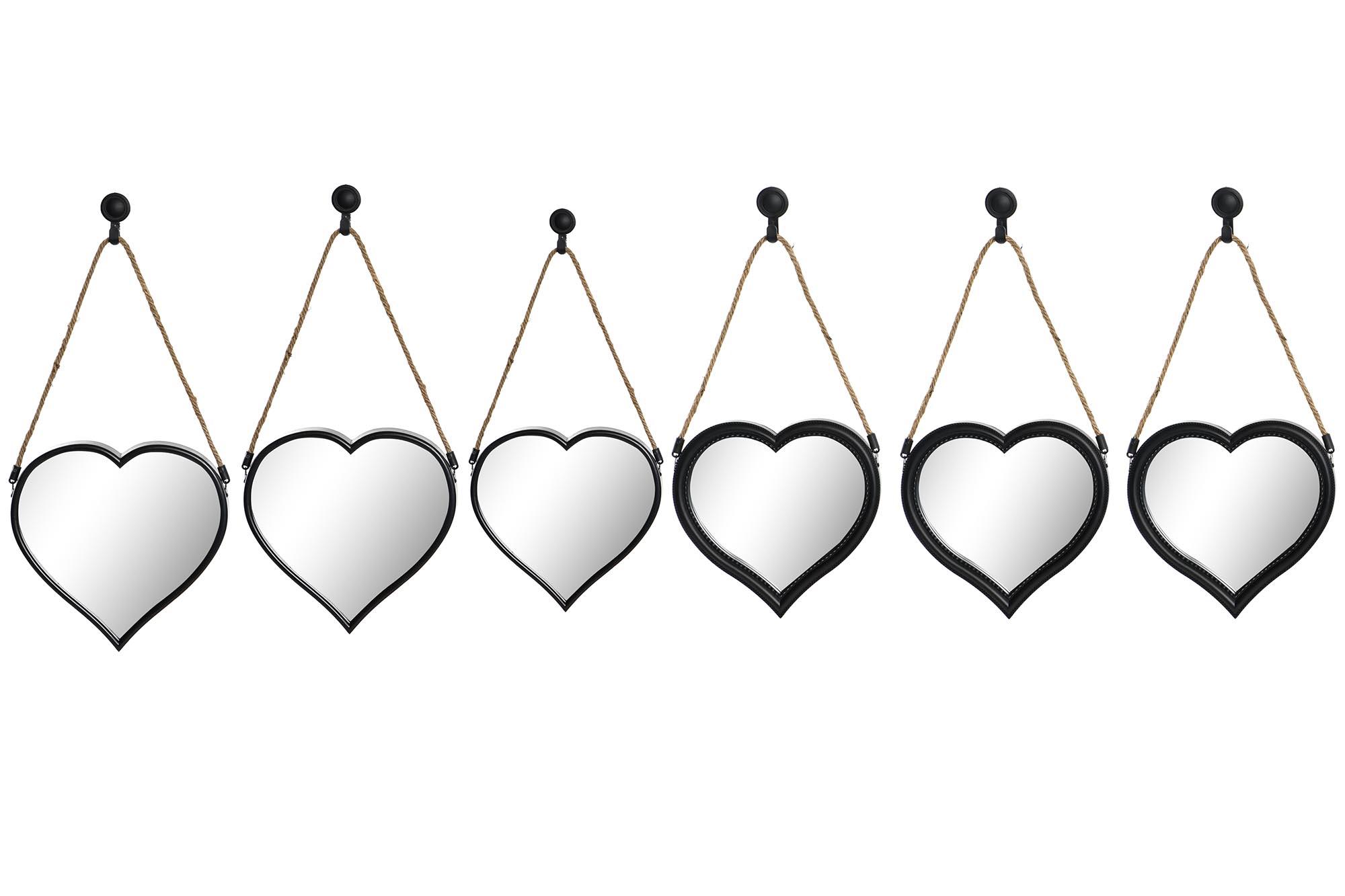 ESPEJO SET 3 PP ESPEJO 27X3X27 CORAZON 2 SURT.
