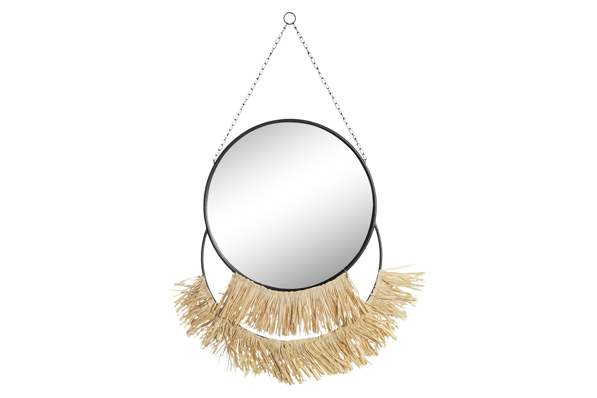 ESPEJO METAL FIBRA 55X2,5X83 FLECOS NATURAL