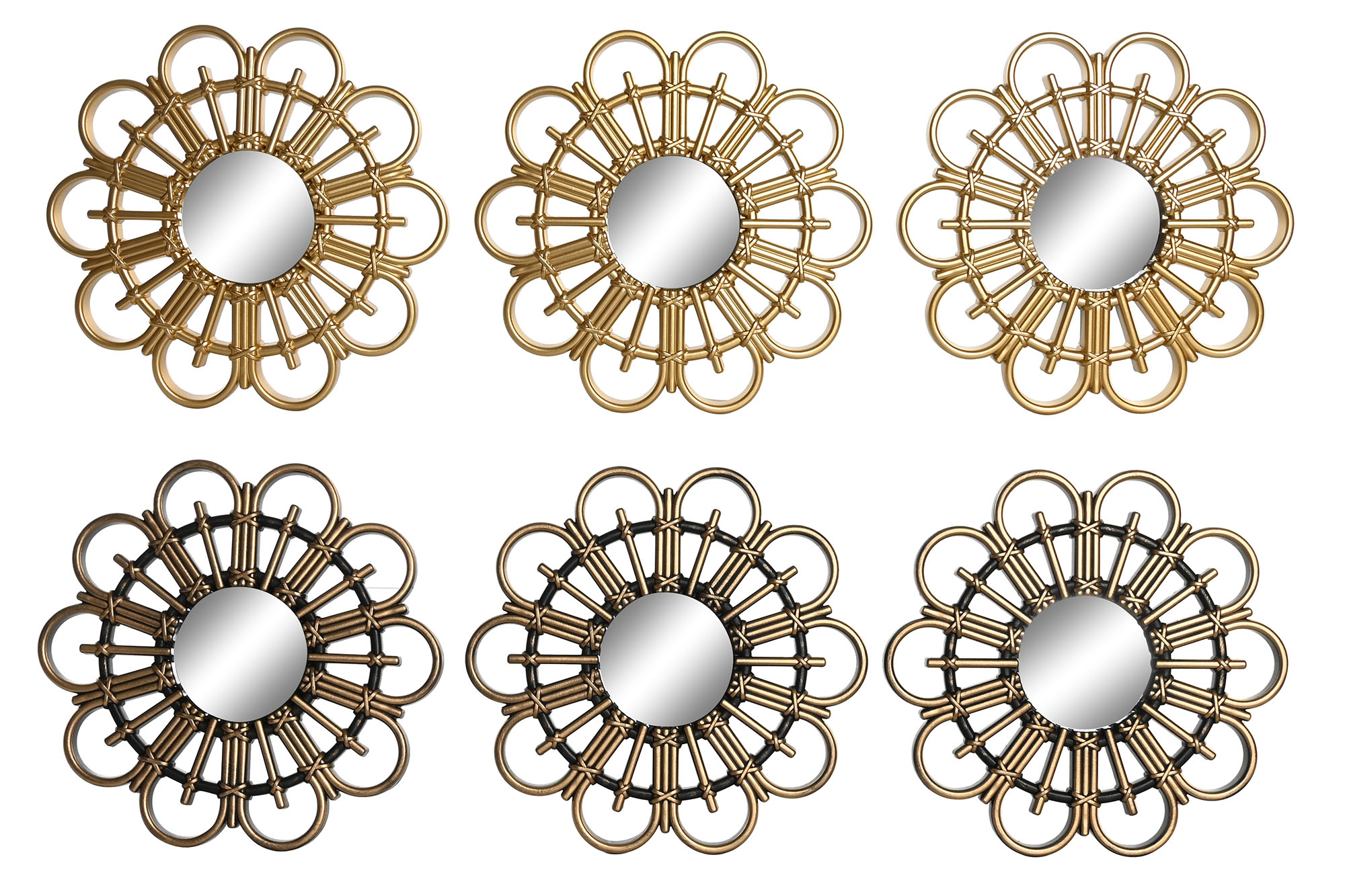 ESPEJO SET 3 PP CRISTAL 25X2X25 2 SURT.