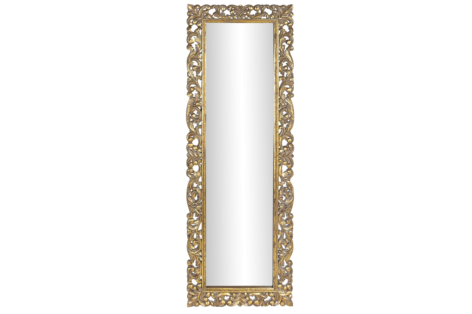 ESPEJO MANGO CRISTAL 60X3,5X180 DORADO