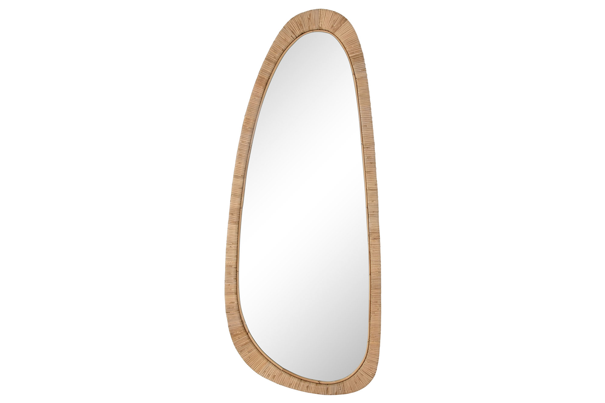 ESPEJO RATAN CRISTAL 58X3X140 NATURAL