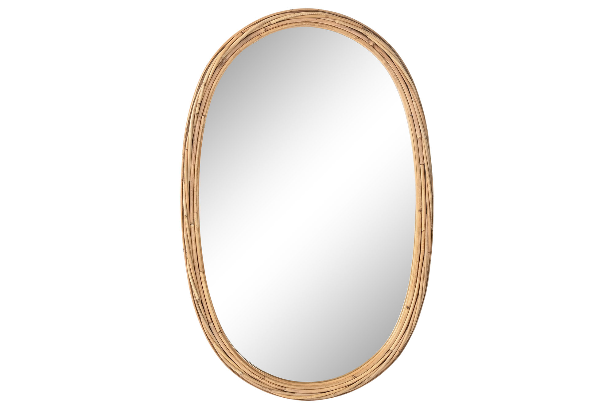 ESPEJO RATAN CRISTAL 61X3X94,5 NATURAL