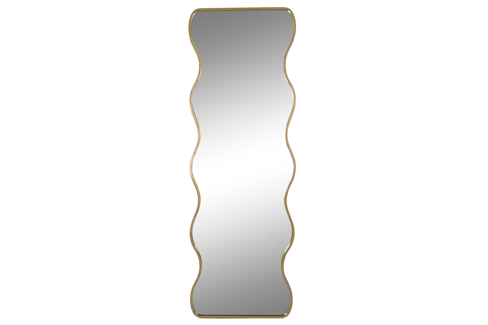 ESPEJO HIERRO CRISTAL 50X2X150 IRREGULAR DORADO