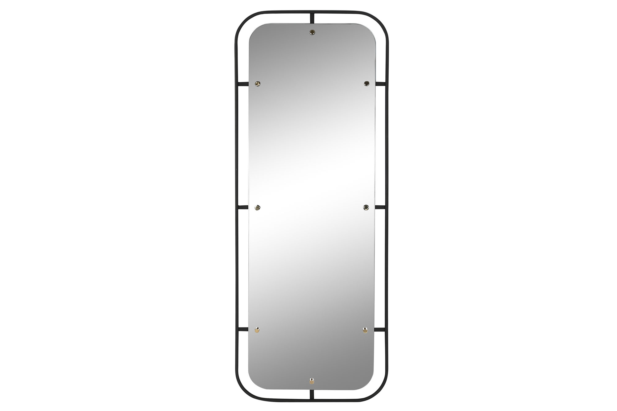 ESPEJO HIERRO CRISTAL 73X2X195 4MM NEGRO