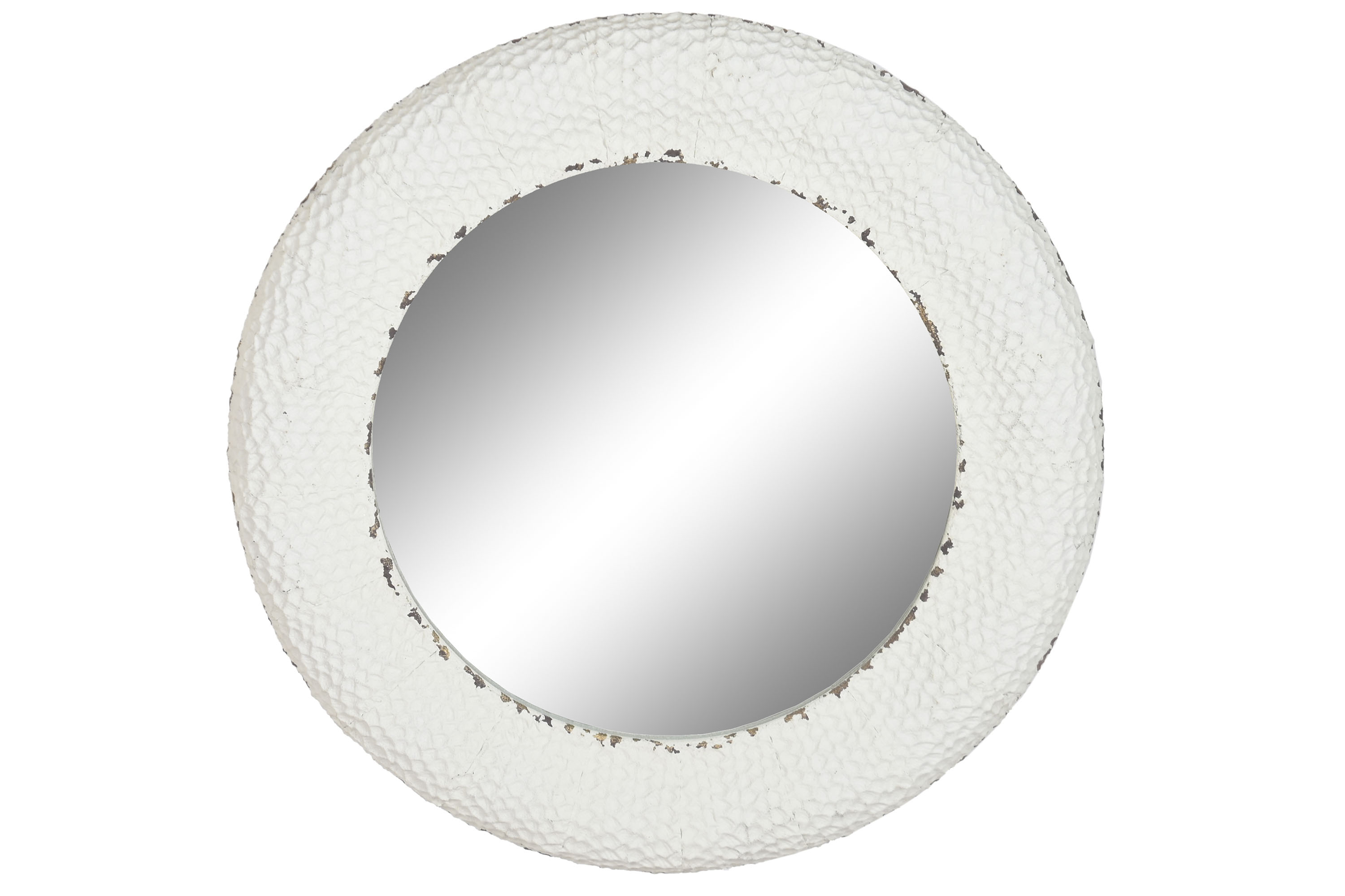 ESPEJO METAL CRISTAL 84X6X84 BLANCO