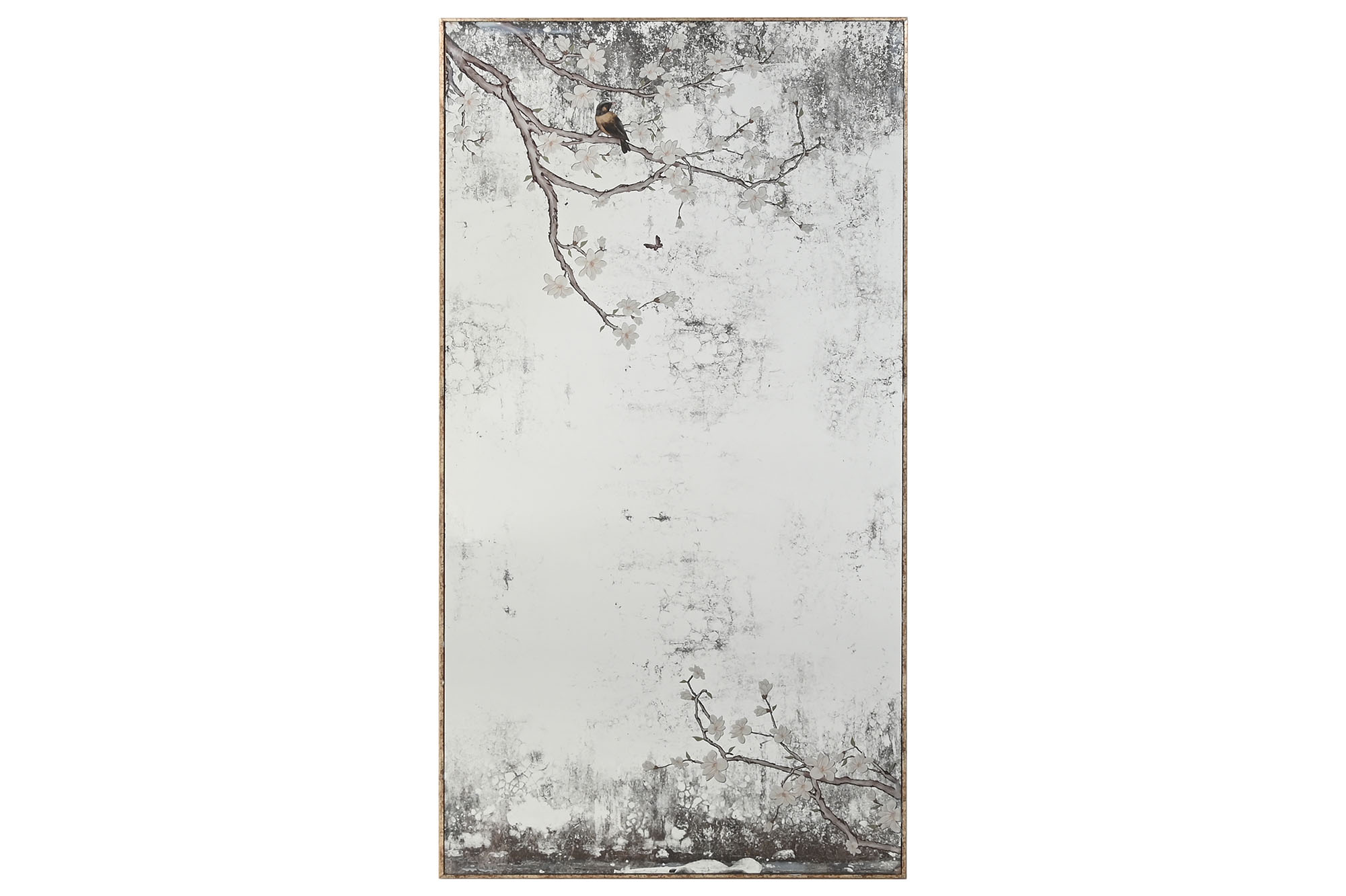 ESPEJO METAL CRISTAL 60X3,5X120 RAMAS ENVEJECIDO