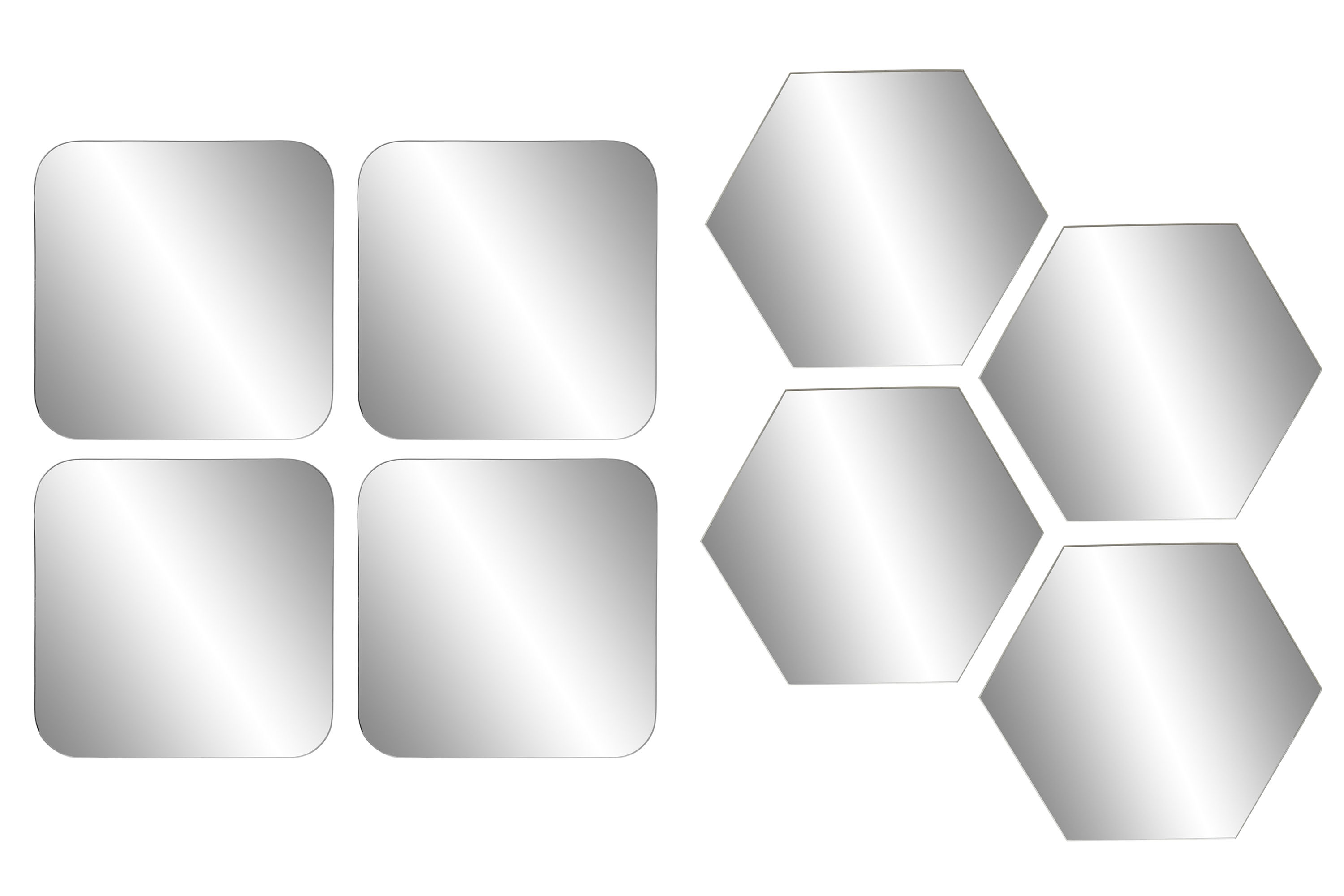 ESPEJO SET 4 CRISTAL 20X0,2X20 15X17 2 SURT.