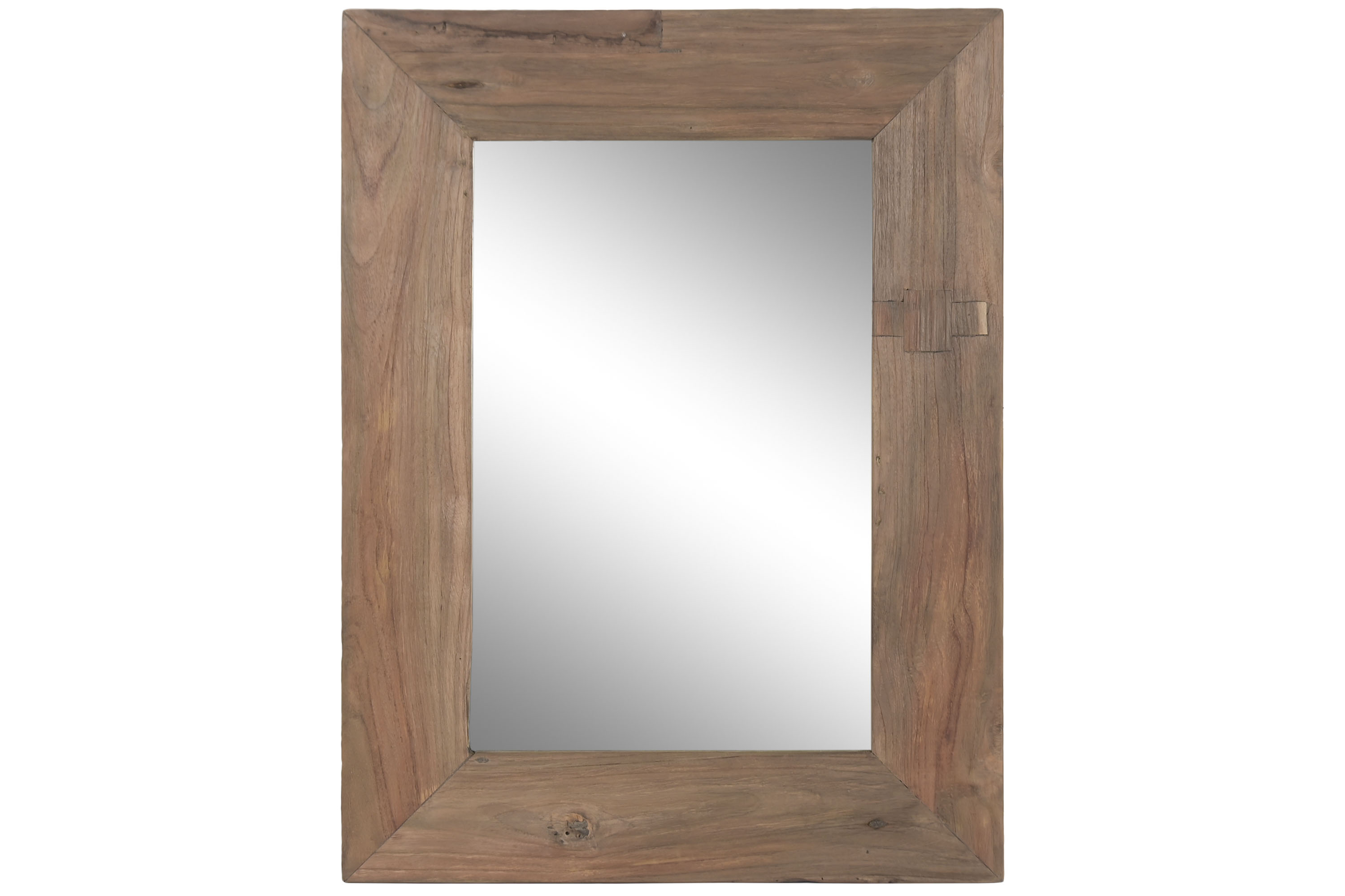ESPEJO TECA RECICLADA 60X3X80 NATURAL