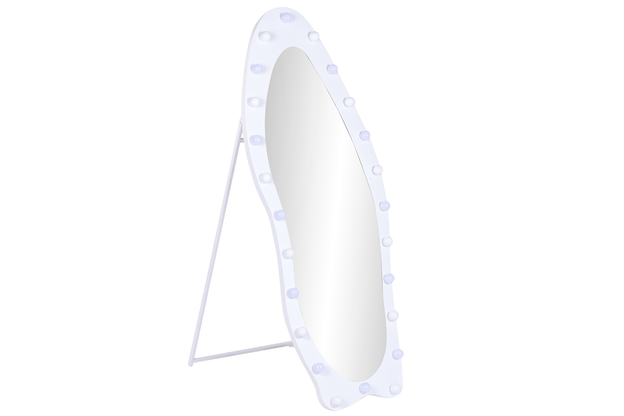 ESPEJO VESTIDOR LED MDF 70X10X180 RUGOSO BLANCO