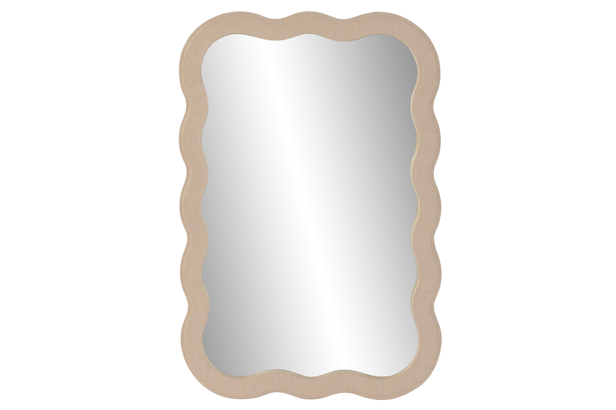 ESPEJO LINO MDF 61X2,5X91,5 TAPIZADO BEIGE