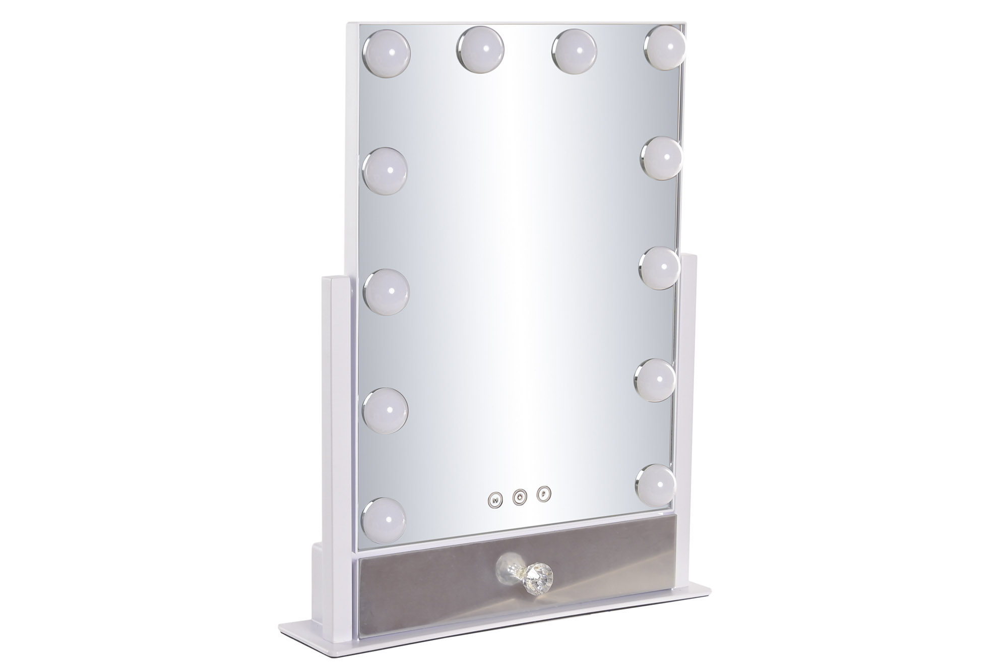 ESPEJO LED CRISTAL 35X9,5X45 12 BOMBI TACTIL