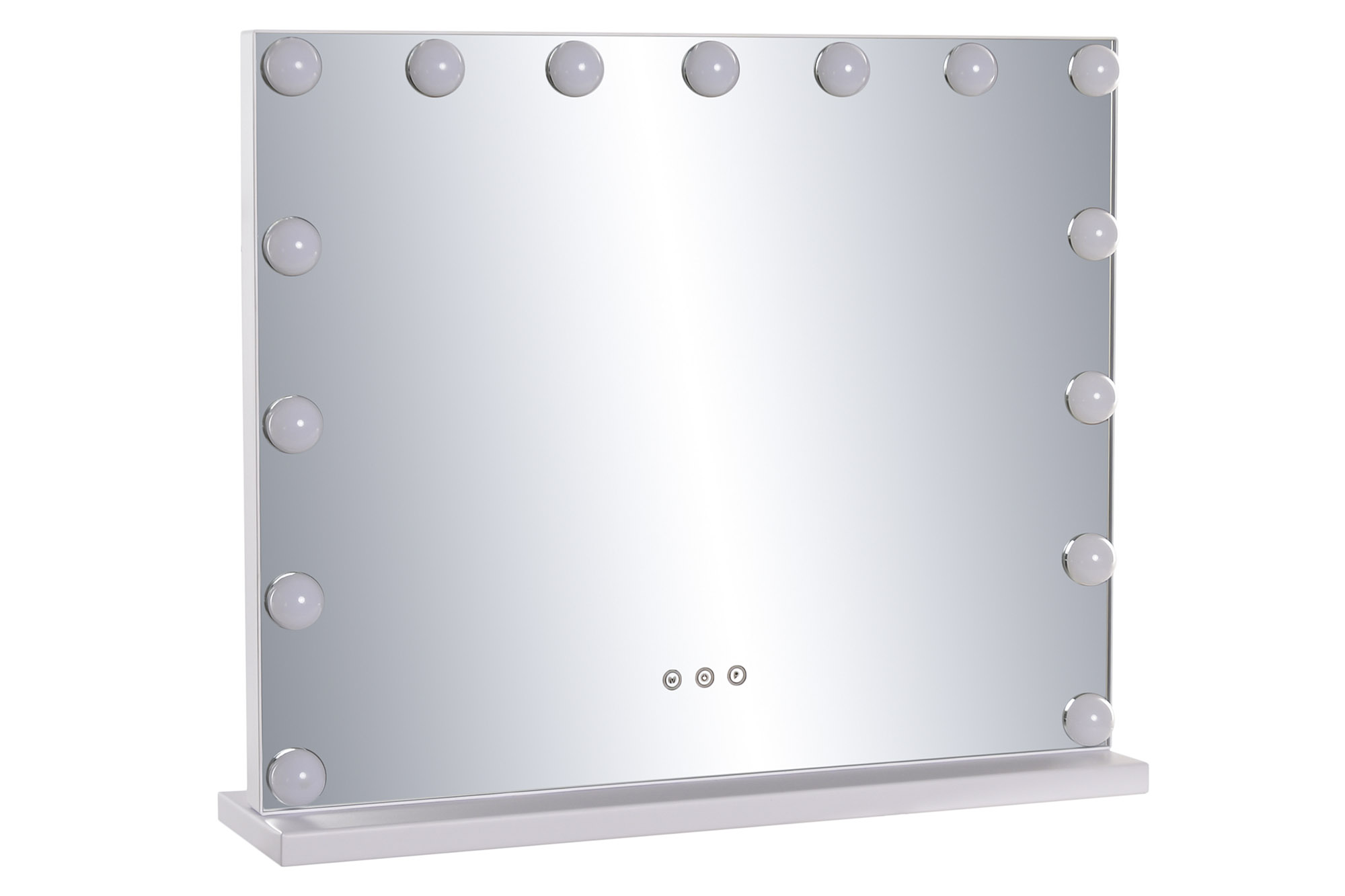 ESPEJO LED CRISTAL 58X12X48 15 BOMBI TACTIL BLANCO