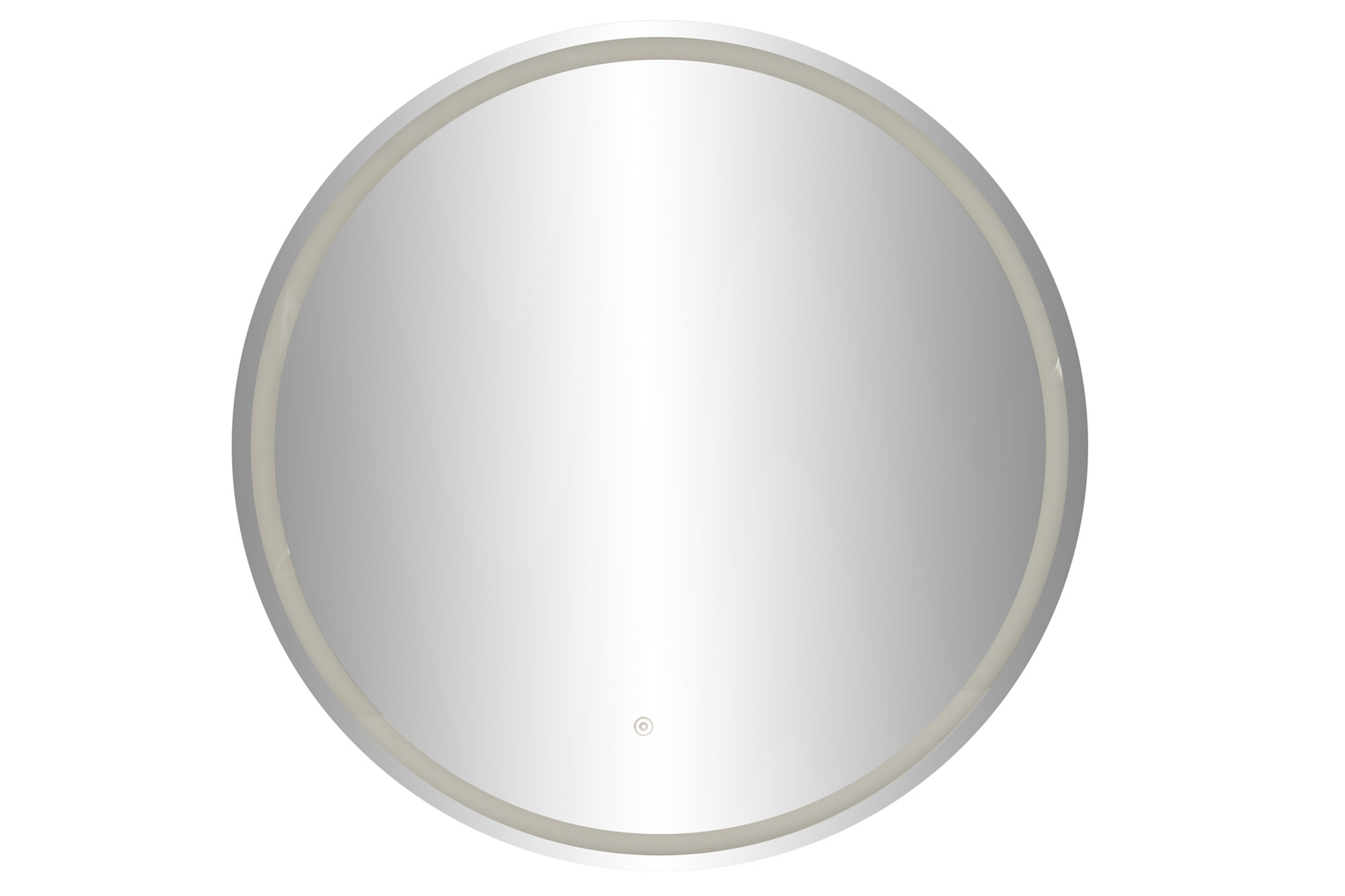 ESPEJO LED METAL 80X2X80 TACTIL DORADO