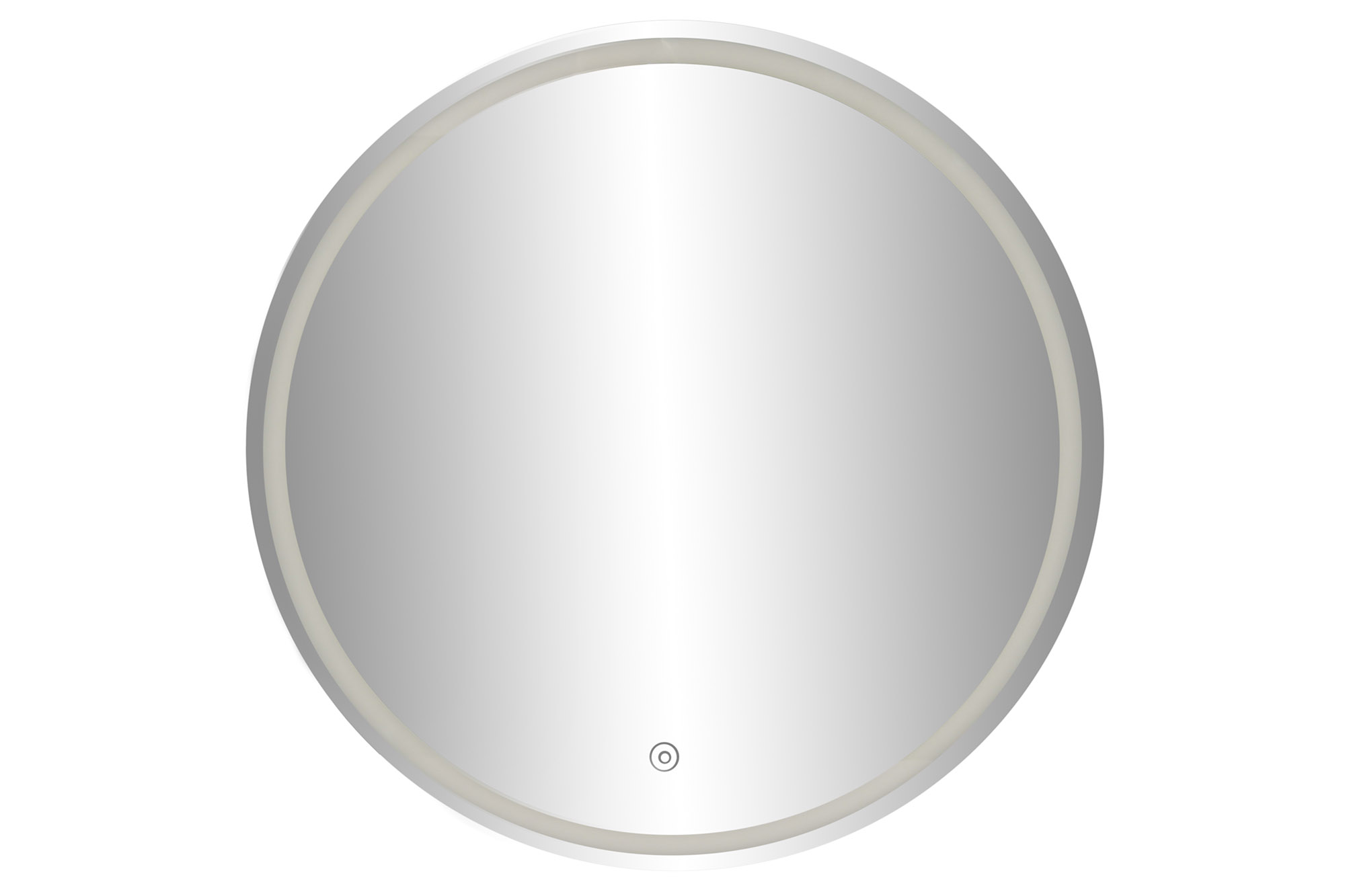 ESPEJO LED METAL 80X2X80 TACTIL NEGRO