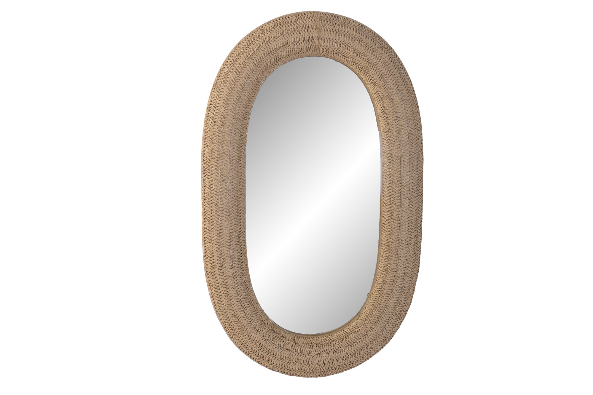 ESPEJO RATAN CRISTAL 61X4,5X100 NATURAL