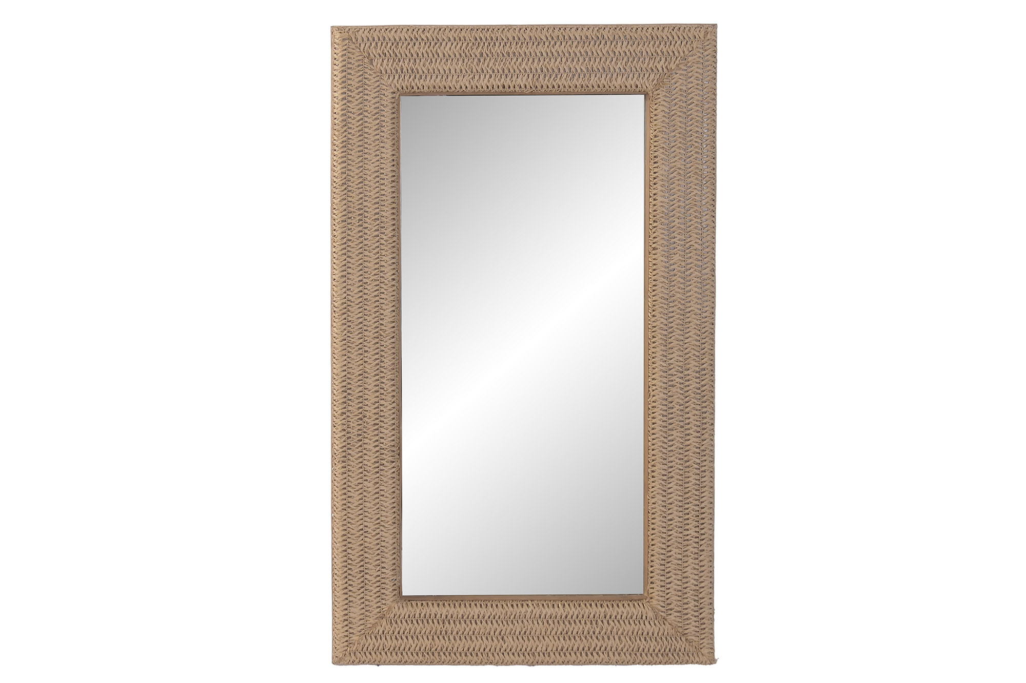 ESPEJO RATAN CRISTAL 59X3,5X100 NATURAL
