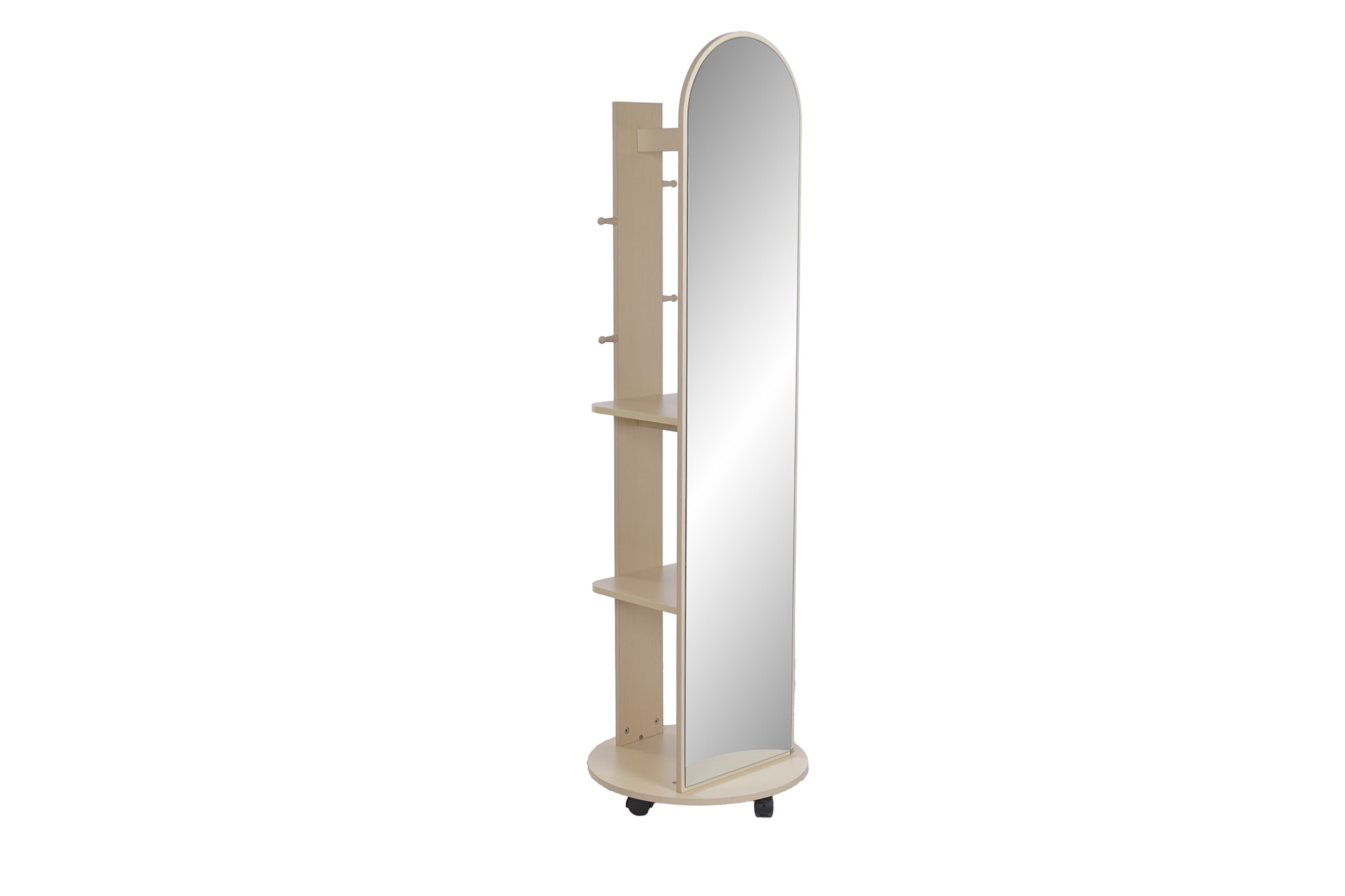 ESPEJO VESTIDOR MDF CRISTAL 50X50X168 GIRATORIO