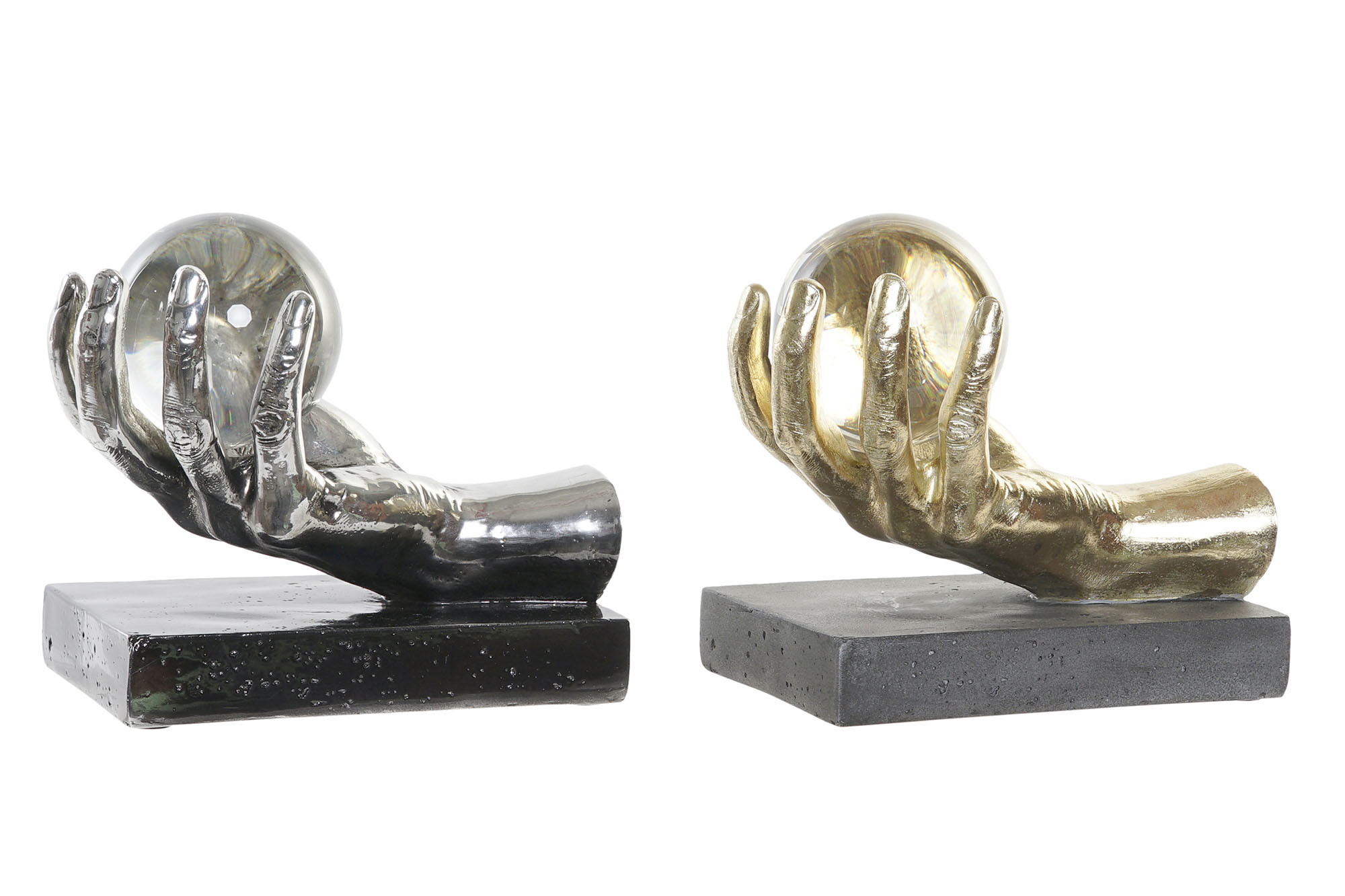 FIGURA RESINA CRISTAL 20X14X18 50 MANO 2 SURT.