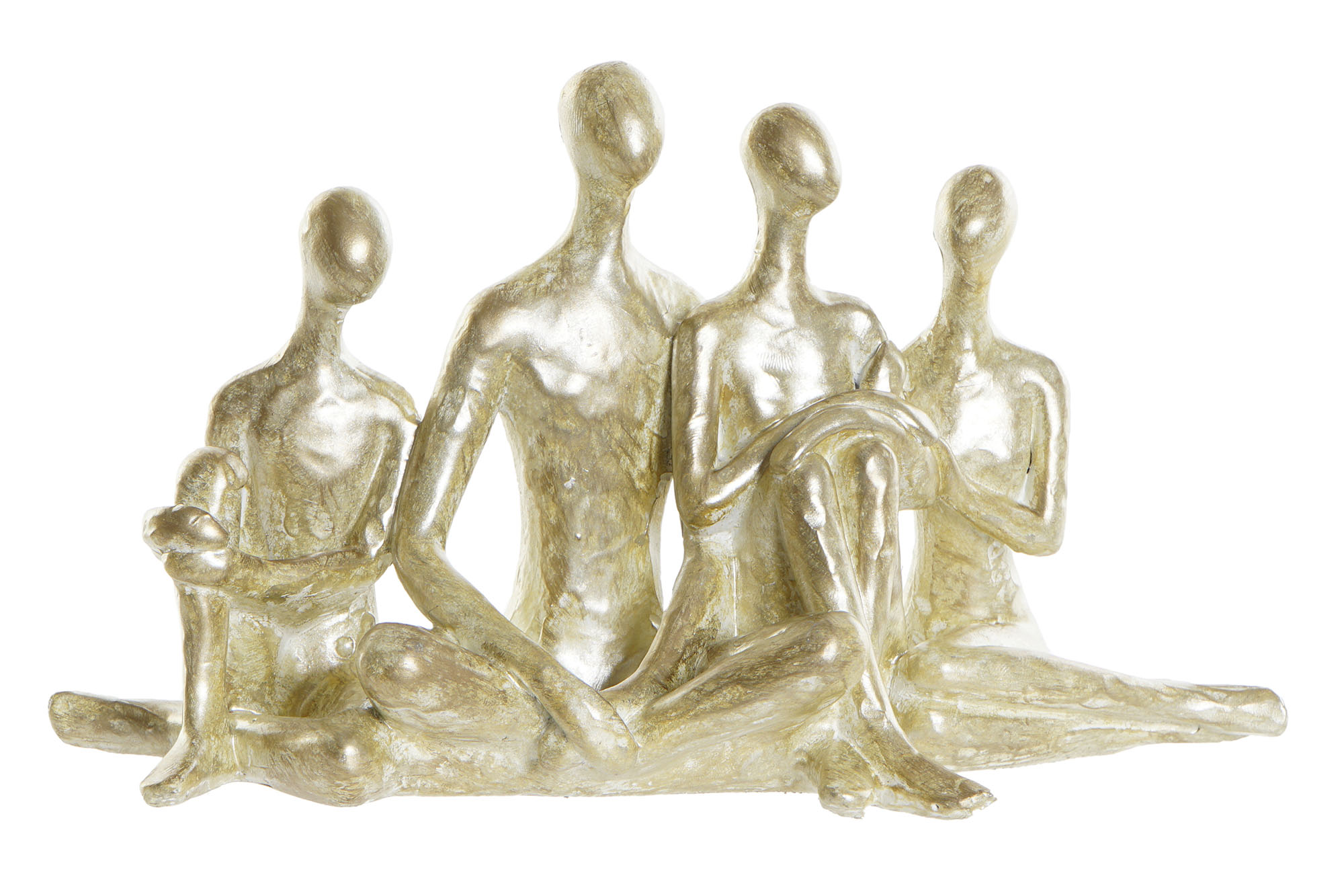FIGURA RESINA 21X8X12 FAMILIA DORADO