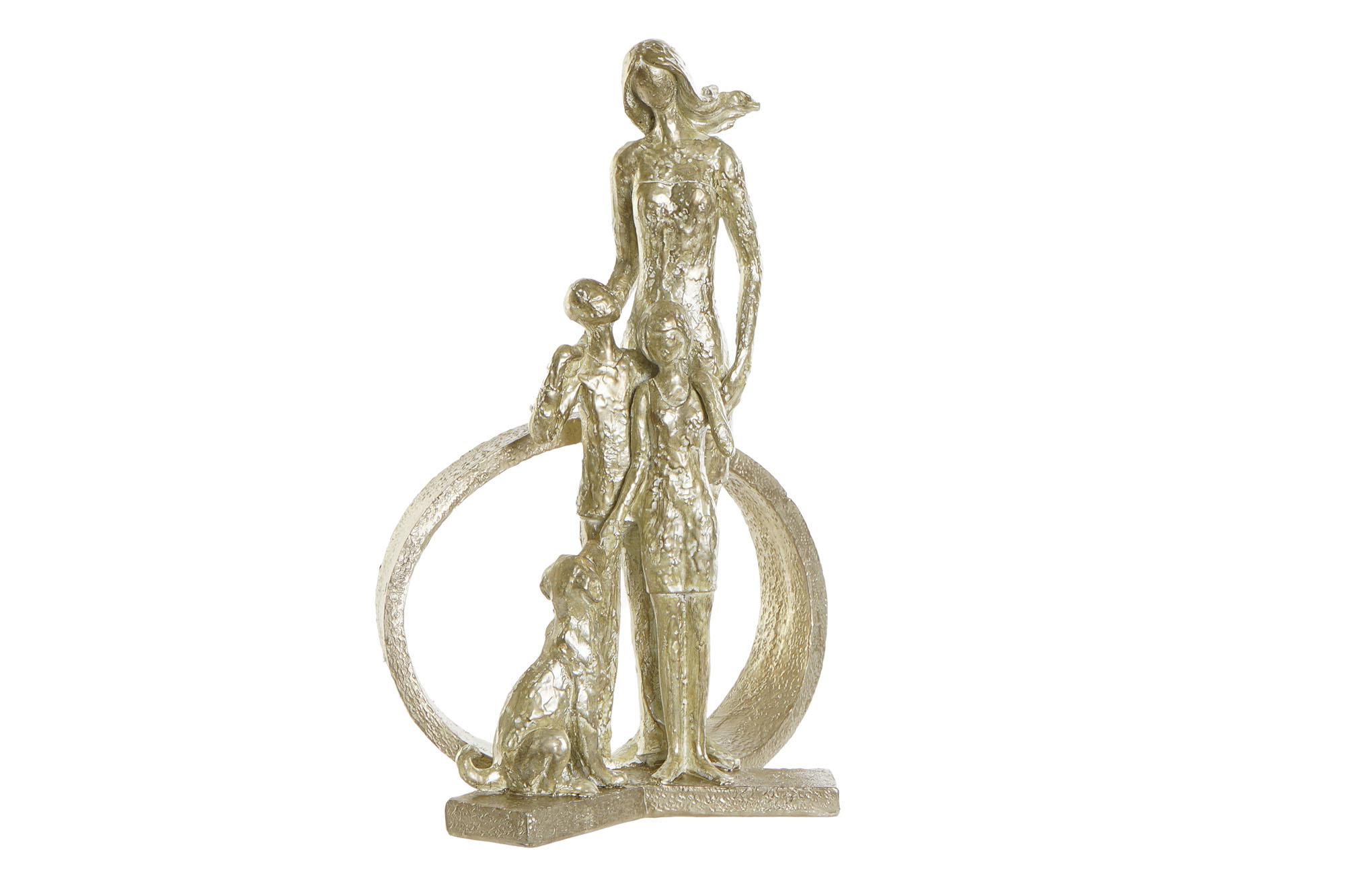 FIGURA RESINA 26X14,5X39 FAMILIA DORADO
