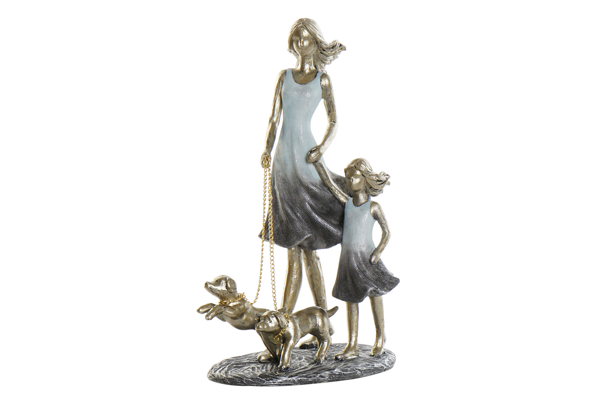 FIGURA RESINA 16X9,5X24 FAMILIA AZUL