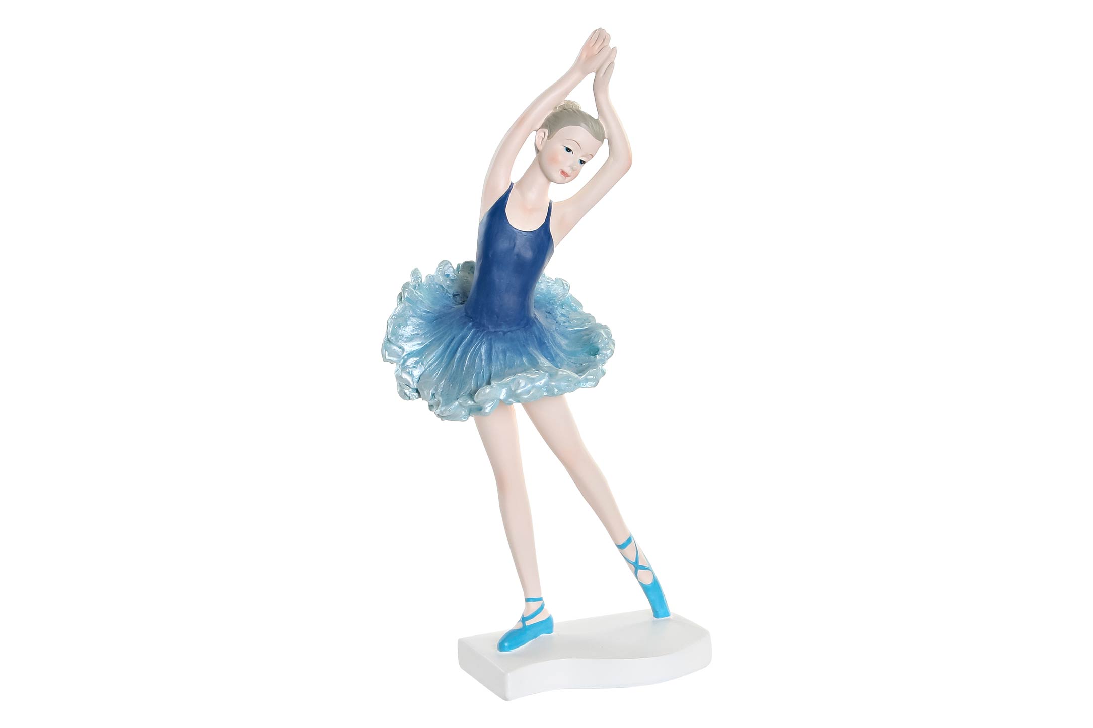 FIGURA RESINA 11X6X23 BAILARINA AZUL