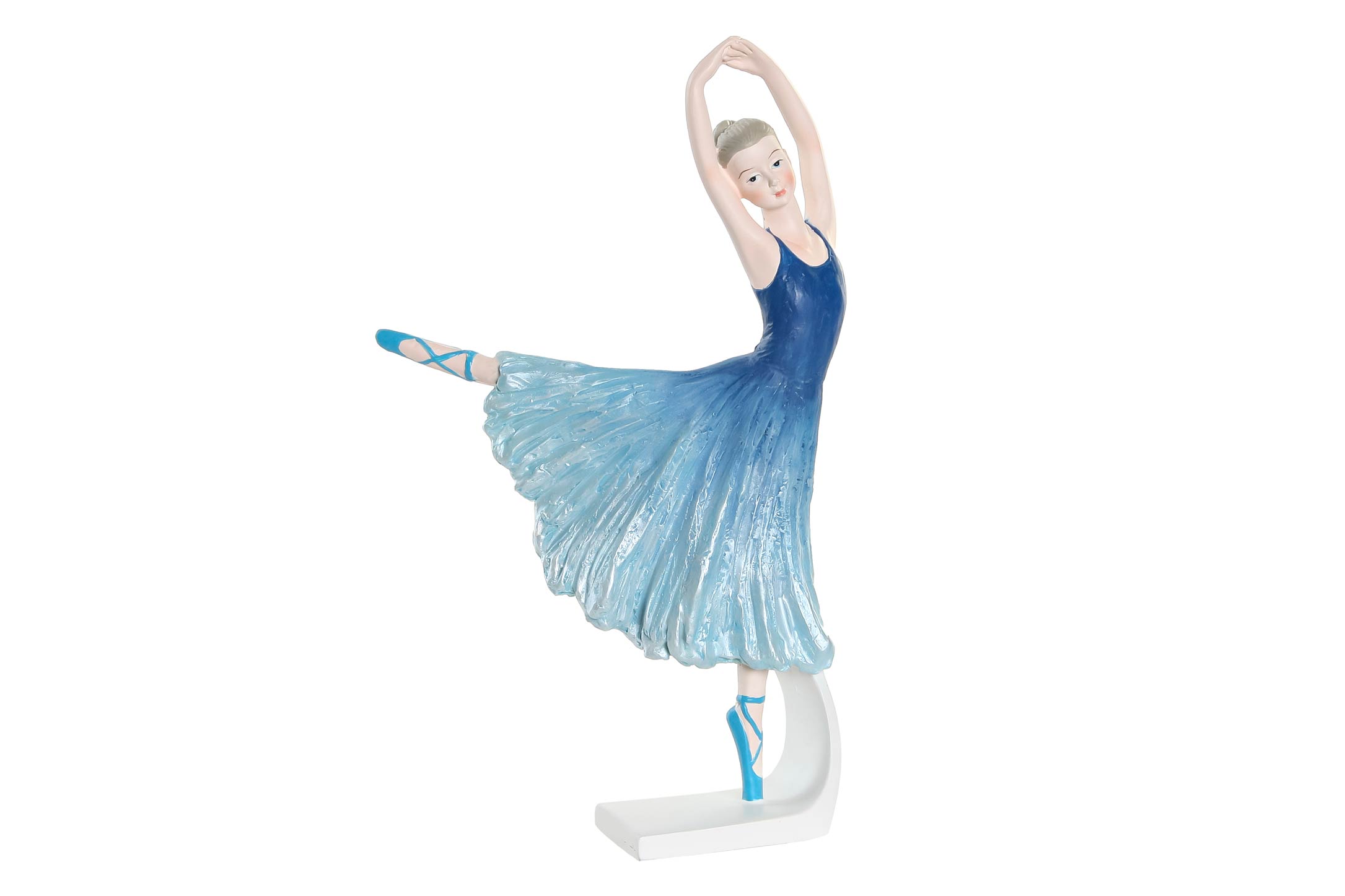 FIGURA RESINA 13X6X23 BAILARINA AZUL