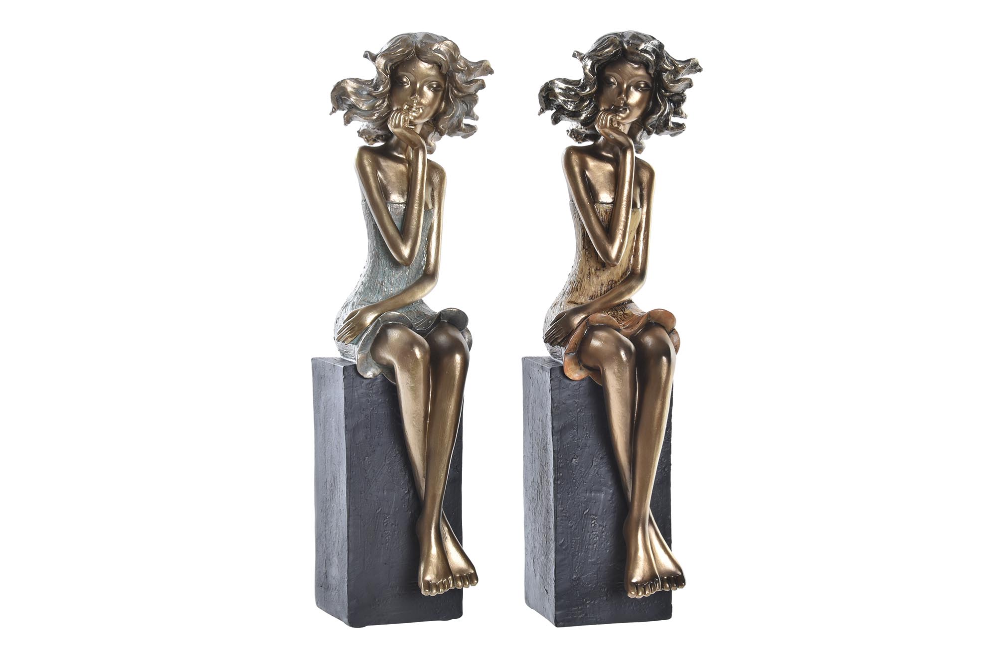 FIGURA RESINA 9X10X35 CHICA 2 SURT.