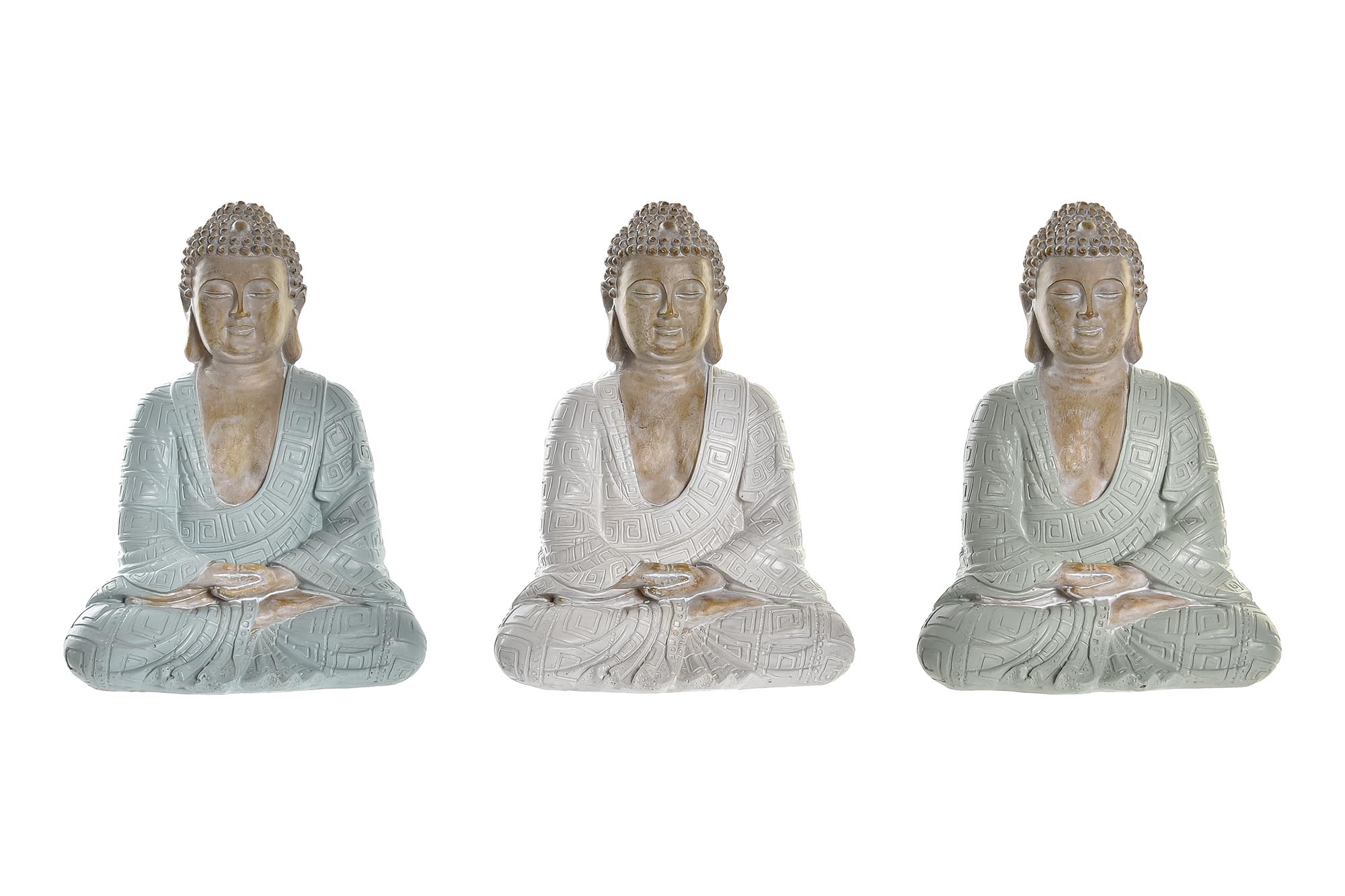 FIGURA RESINA 13,5X9,5X18,5 BUDA 3 SURT.