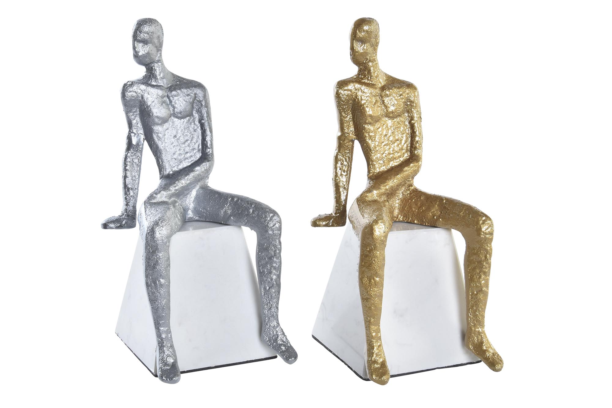 FIGURA HIERRO MARMOL 11X12X28 HOMBRE 2 SURT.