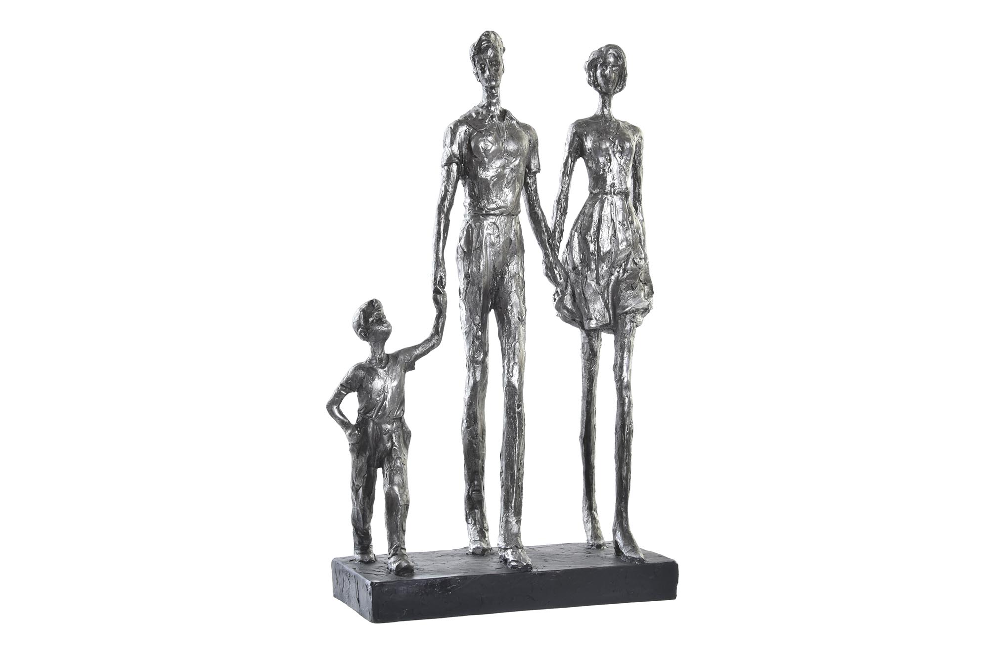 FIGURA RESINA 26X11,5X41,5 FAMILIA PLATEADO