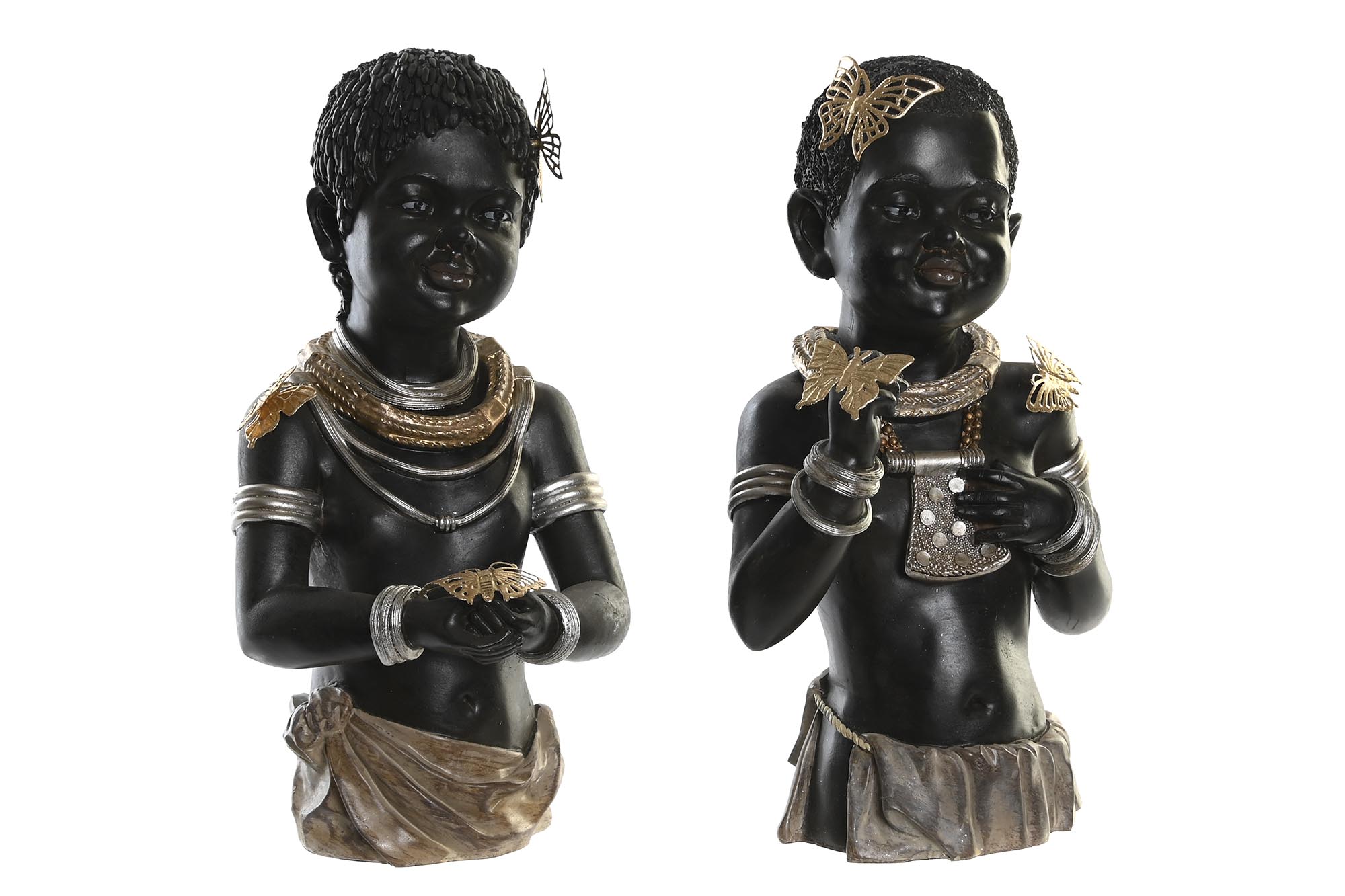 FIGURA RESINA 20,5X18X35 AFRICANA 2 SURT.