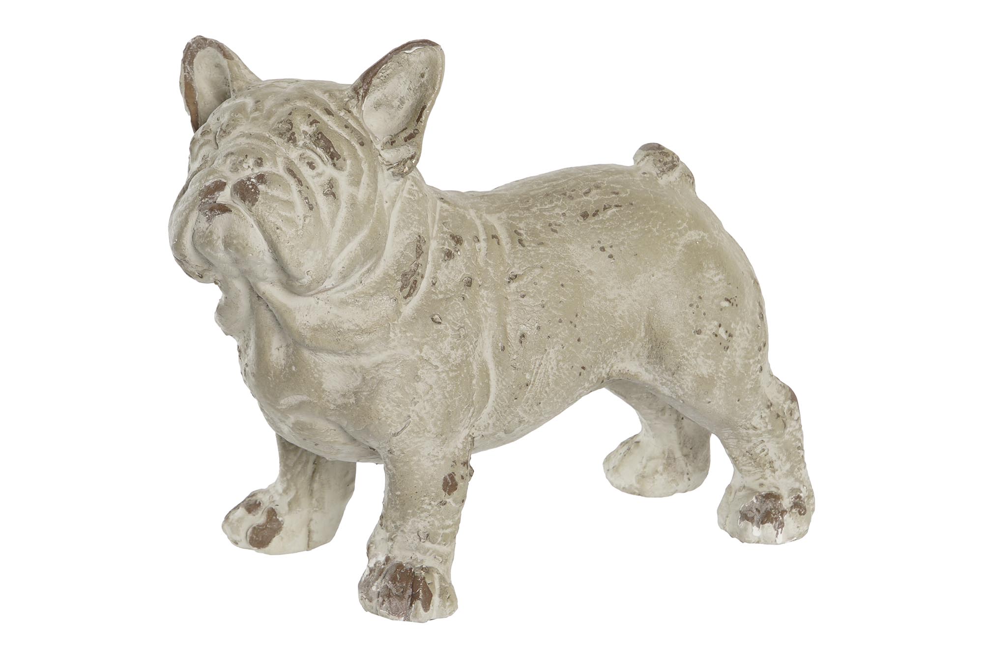 FIGURA RESINA 19X39X28,5 PERRO ENVEJECIDO GRIS