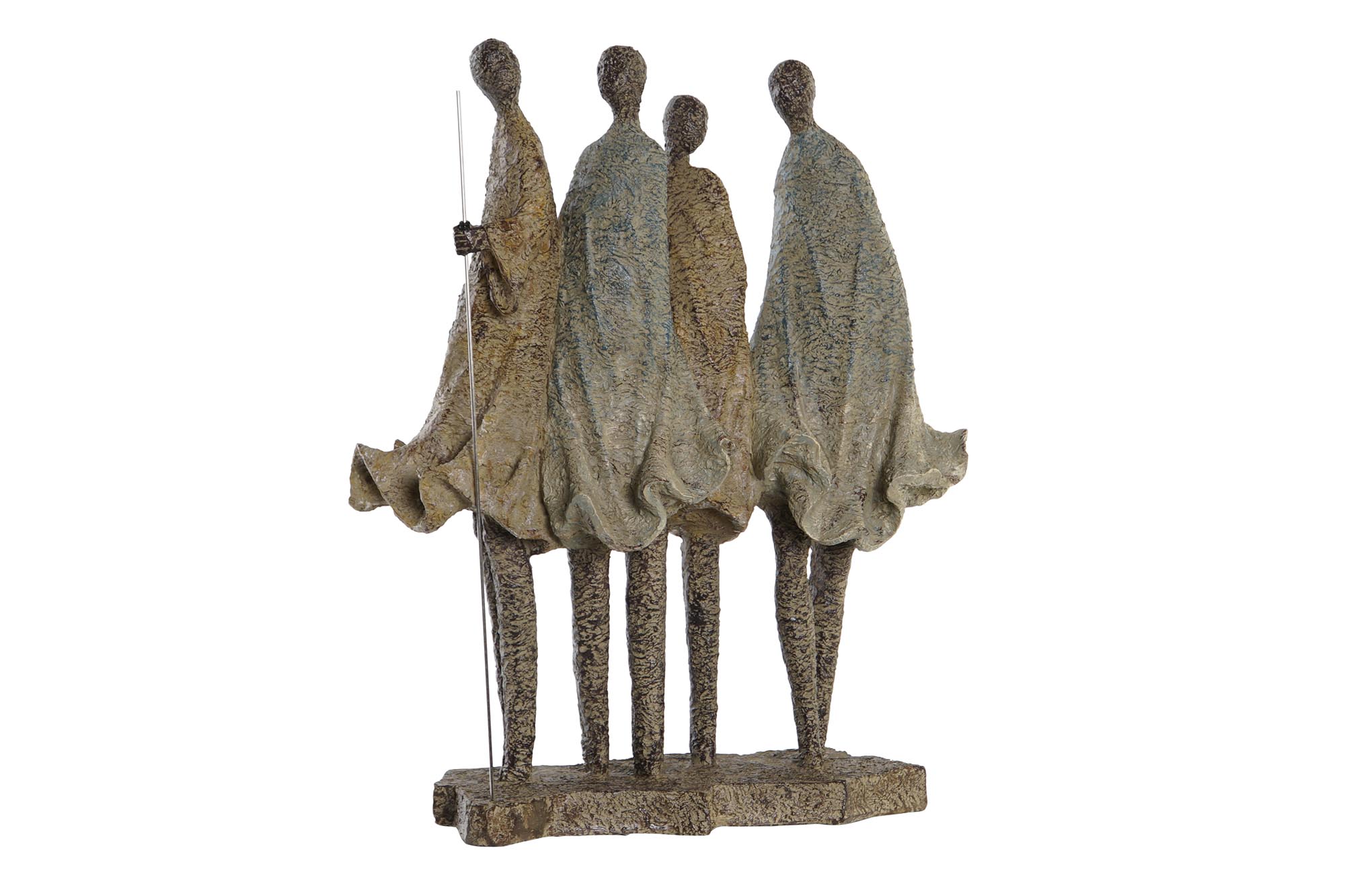 FIGURA RESINA 33,5X14,5X41 AFRICANAS MULTICOLOR