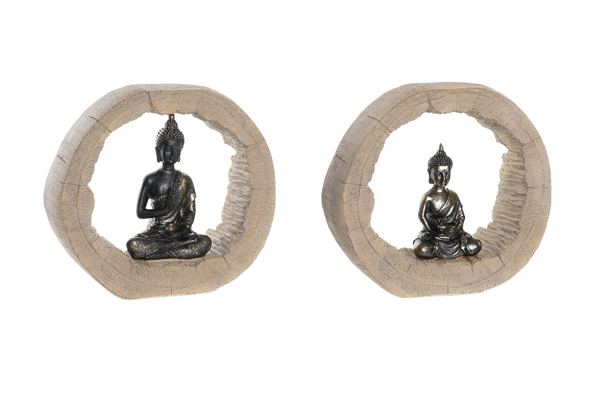 FIGURA RESINA 20,5X6X18,5 BUDA TRONCO 2 SURT.
