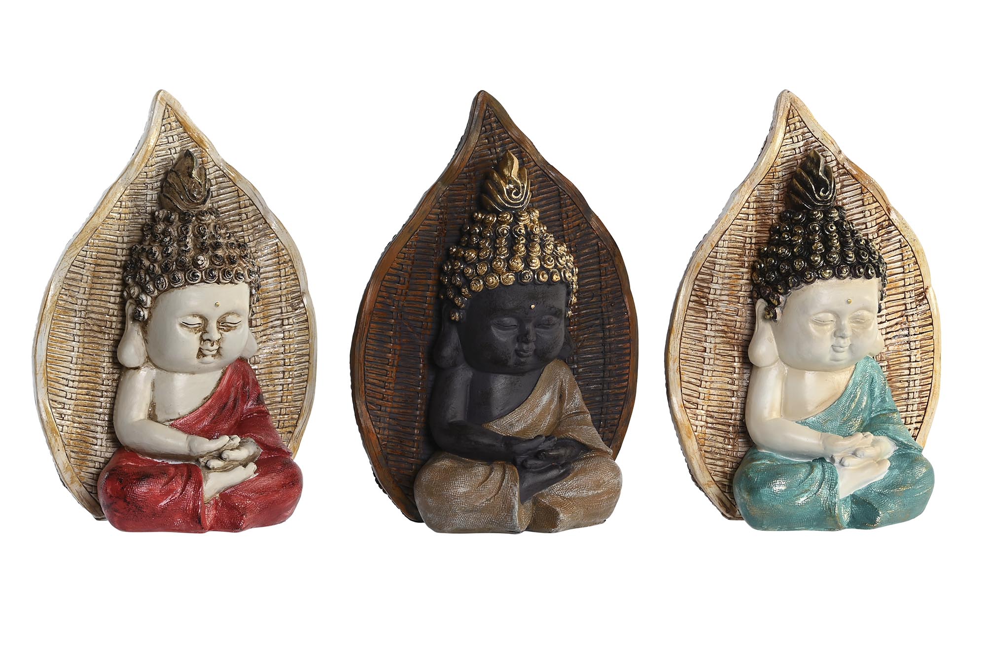 FIGURA RESINA 16,5X7,5X22,5 BUDA 3 SURT.