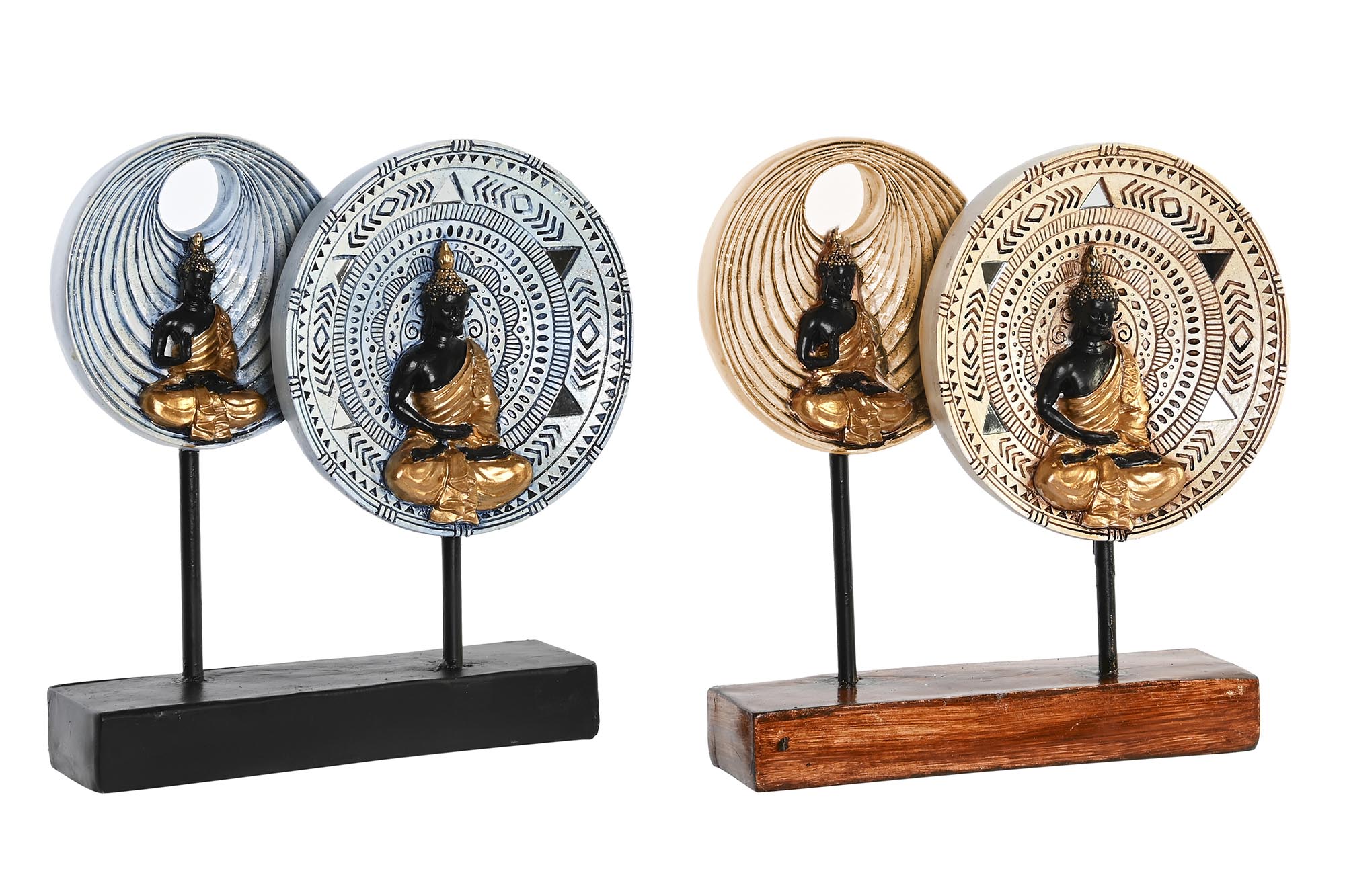 FIGURA RESINA METAL 25X6,7X25,6 BUDAS 2 SURT.