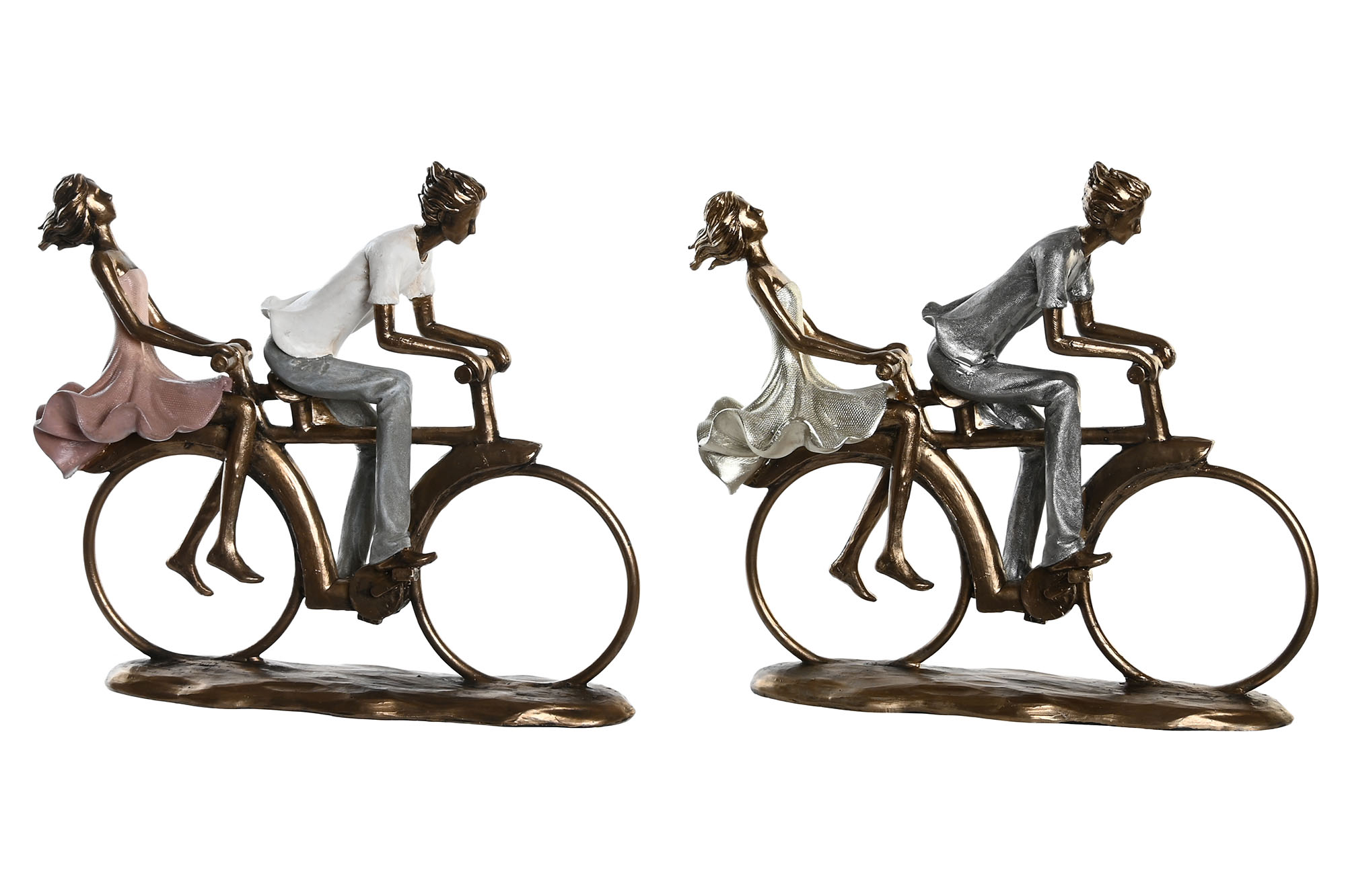 FIGURA RESINA 27X9,5X23 BICI PAREJA 2 SURT.