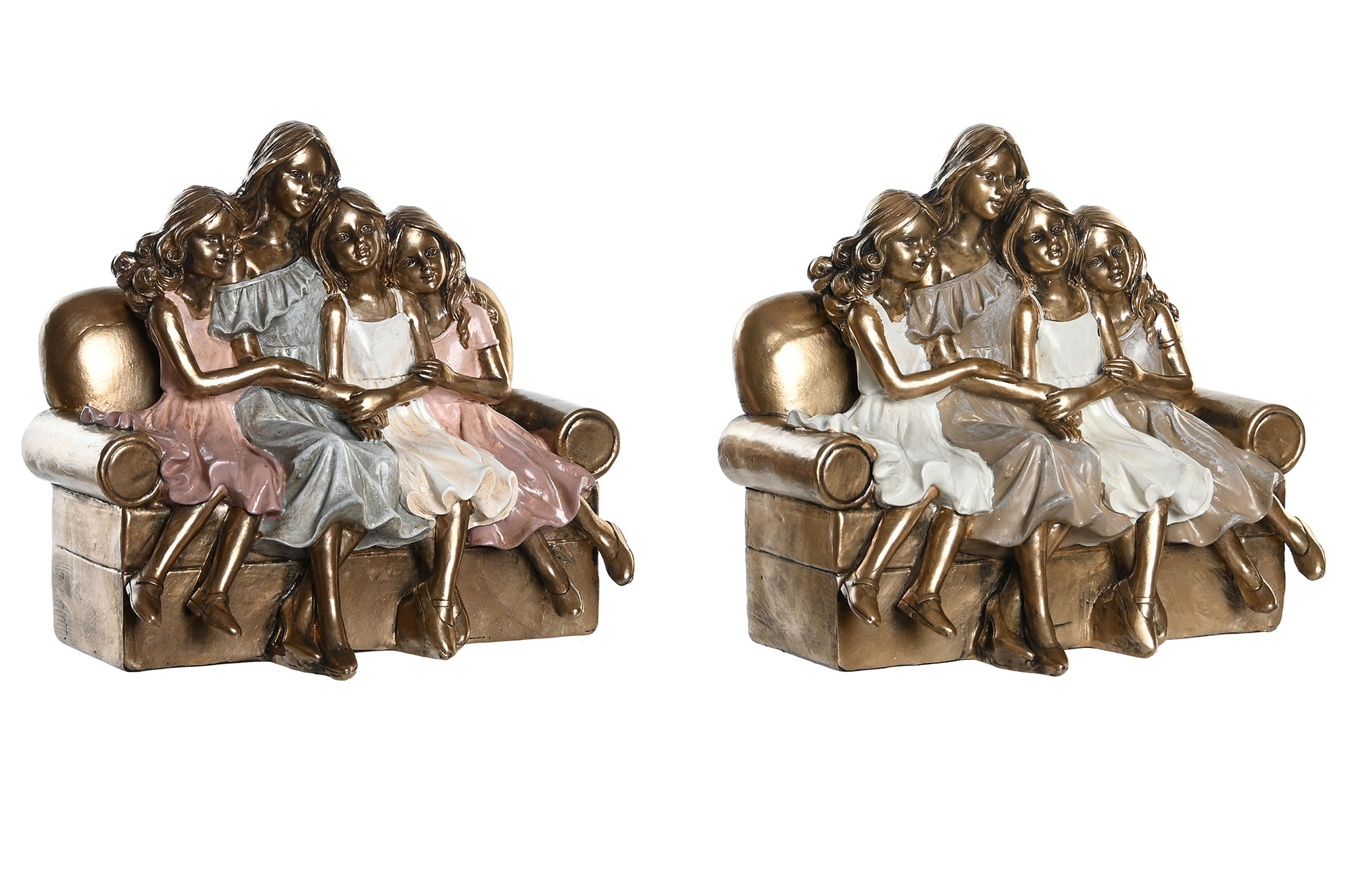 FIGURA RESINA 17X10,5X15,5 FAMILIA SOFA 2 SURT.
