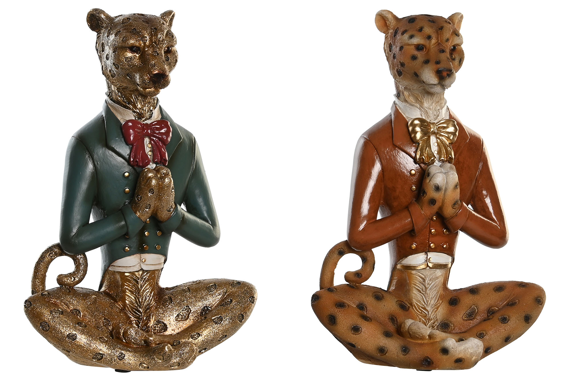 FIGURA RESINA 16X9,5X23 LEOPARDO 2 SURT.