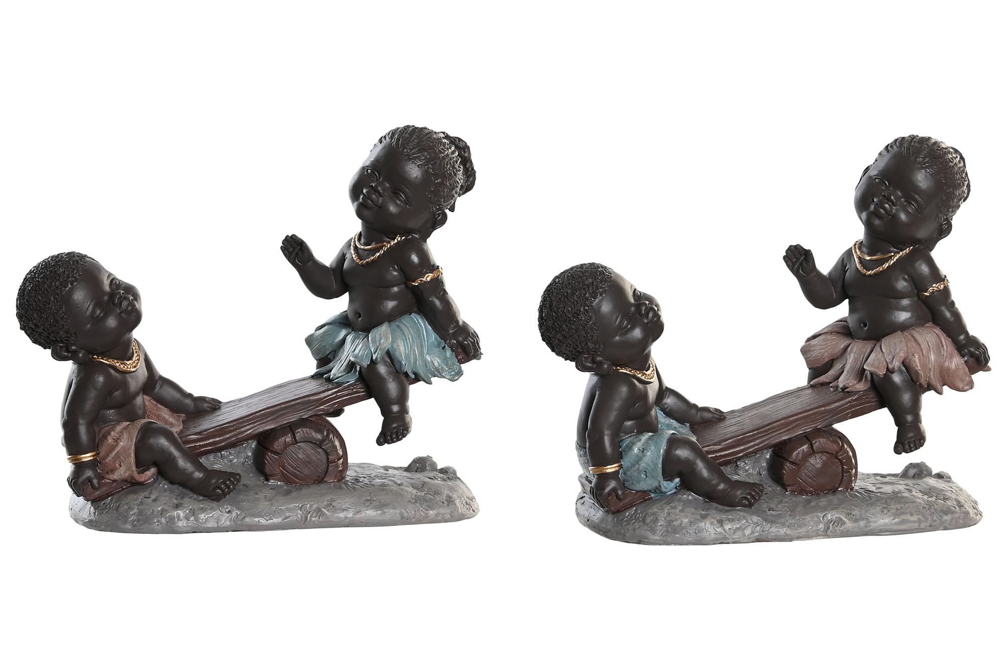 FIGURA RESINA 16X7X13 AFRICANA 2 SURT.