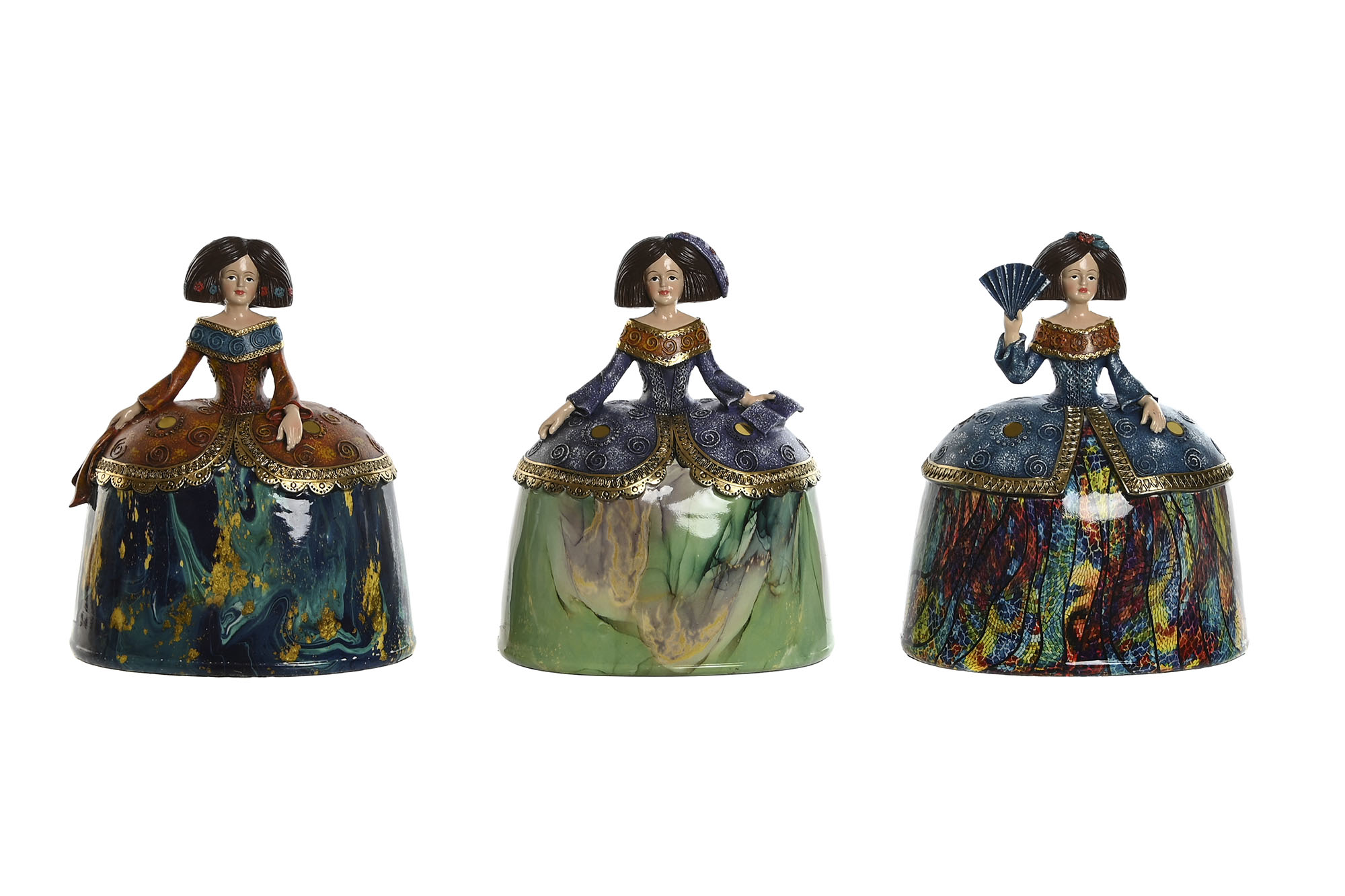 FIGURA RESINA 21,5X15,5X25,5 MENINA 3 SURT.