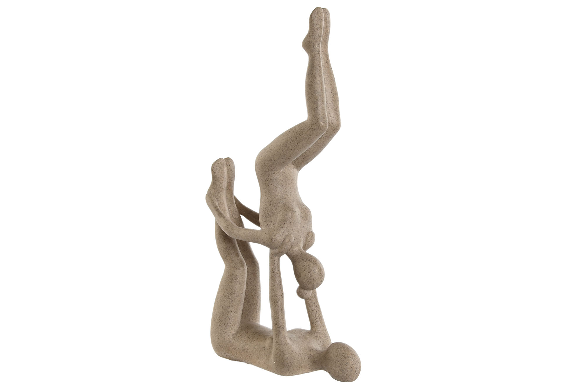FIGURA RESINA 21,4X8,8X40 YOGA BEIGE